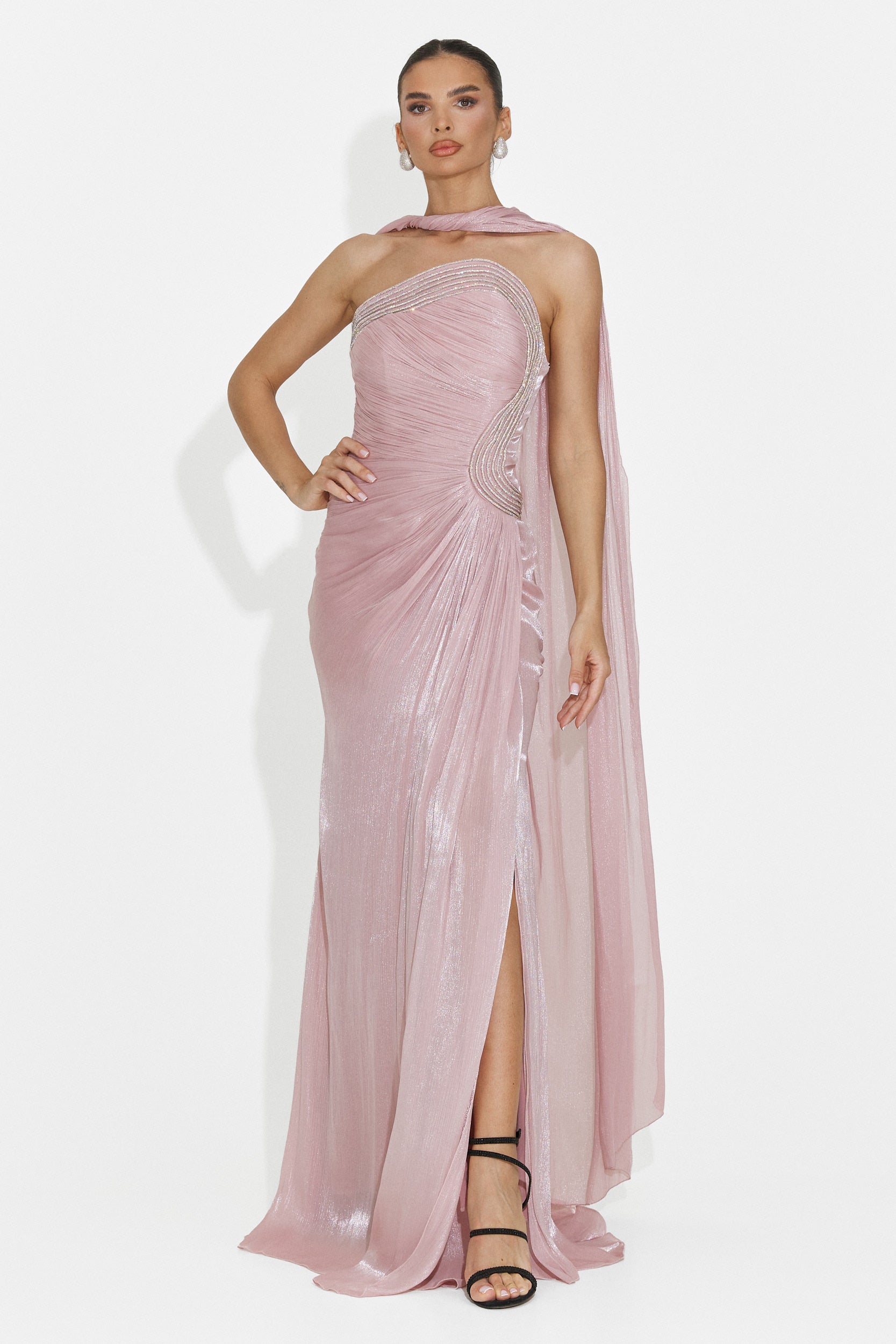 Rochie dama lunga roz Moritz Bogas
