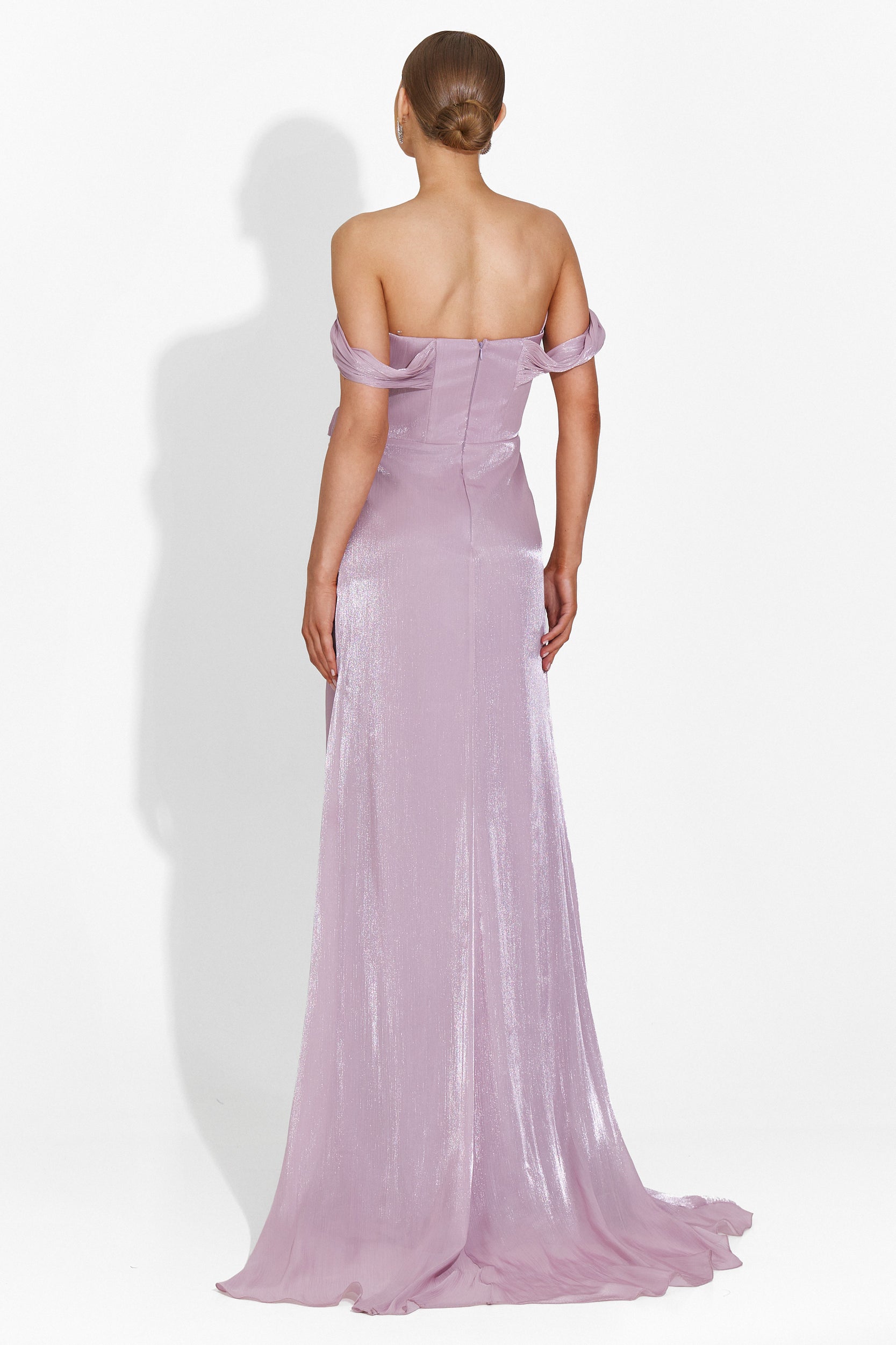 Sharmaine Bogas Long Powder Pink Ladies Dress