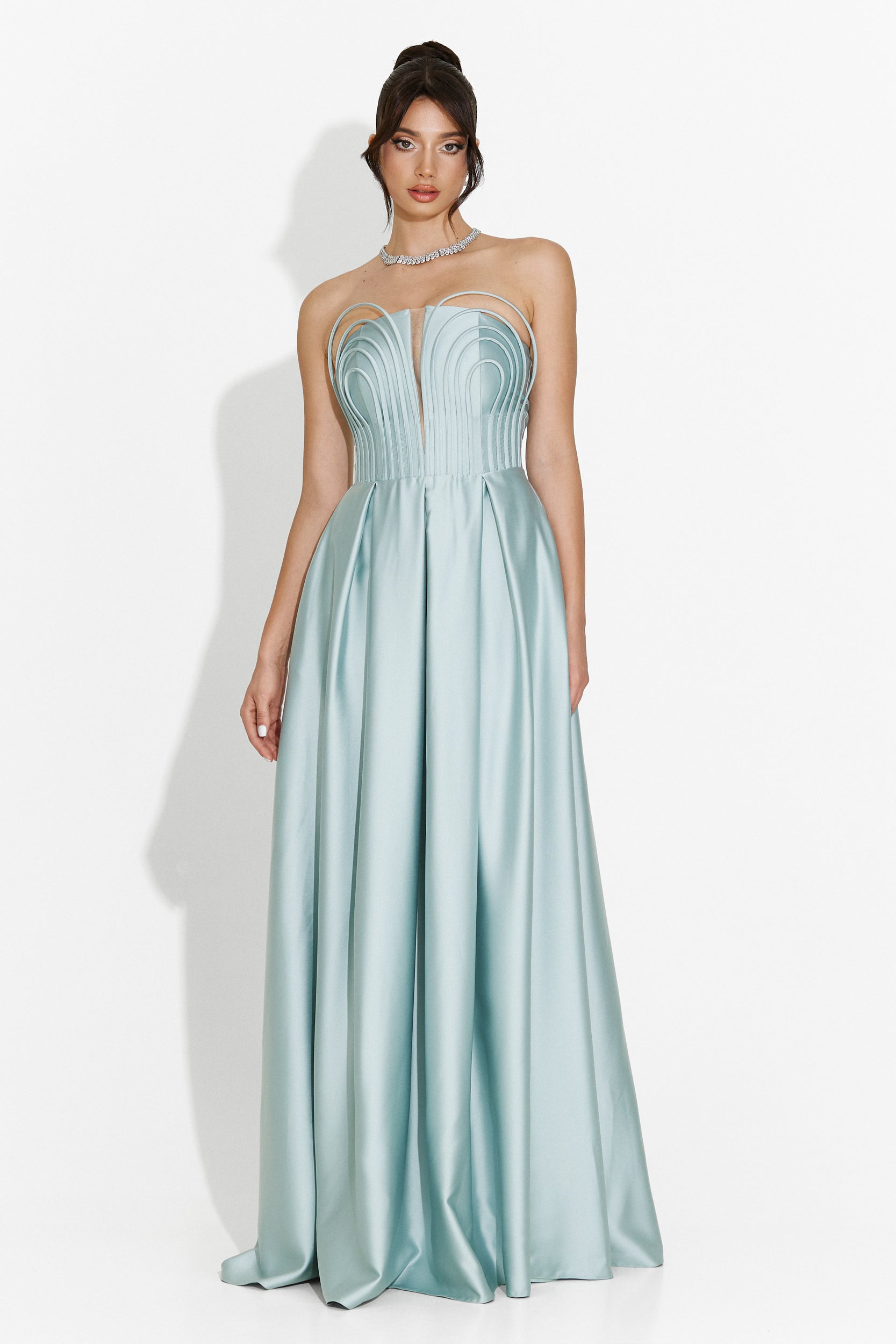 Rochie dama lunga turcoaz Carlena Bogas