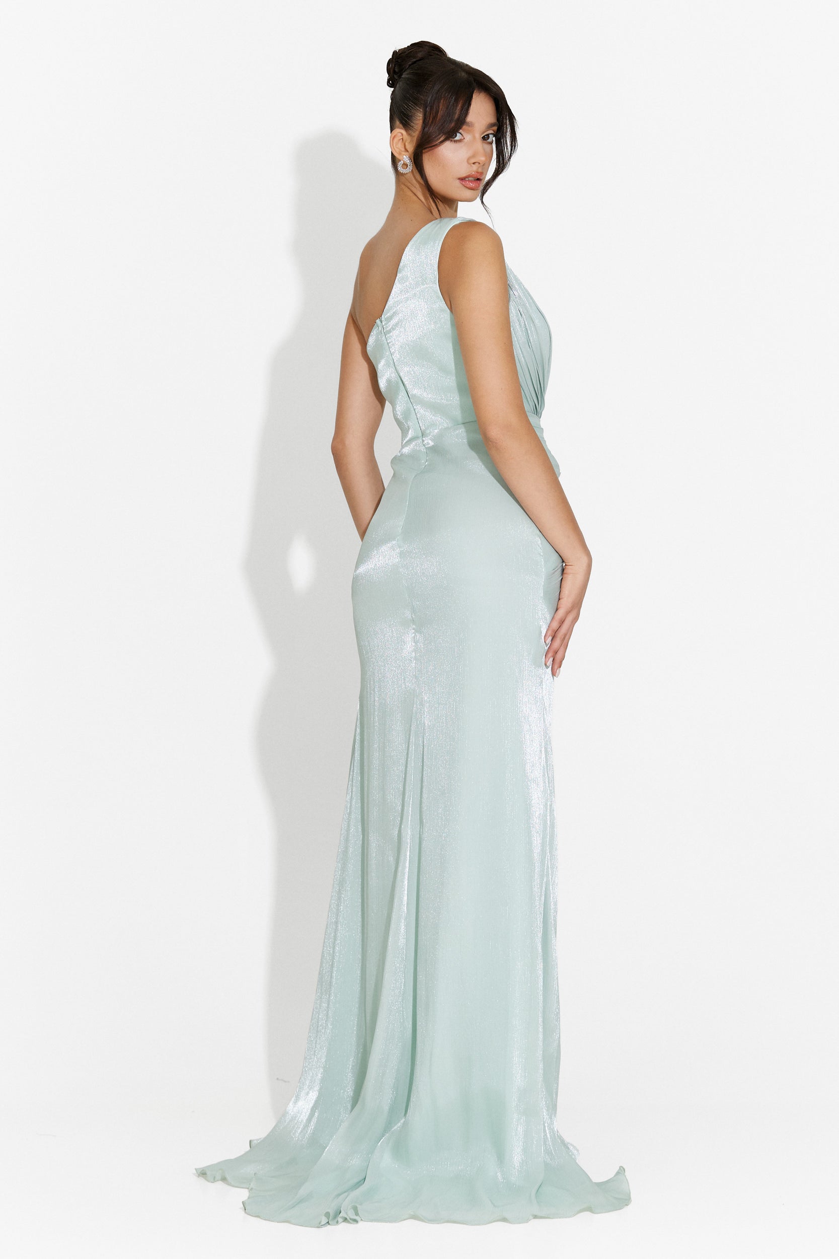 Turquoise long dress for women Micaela Bogas