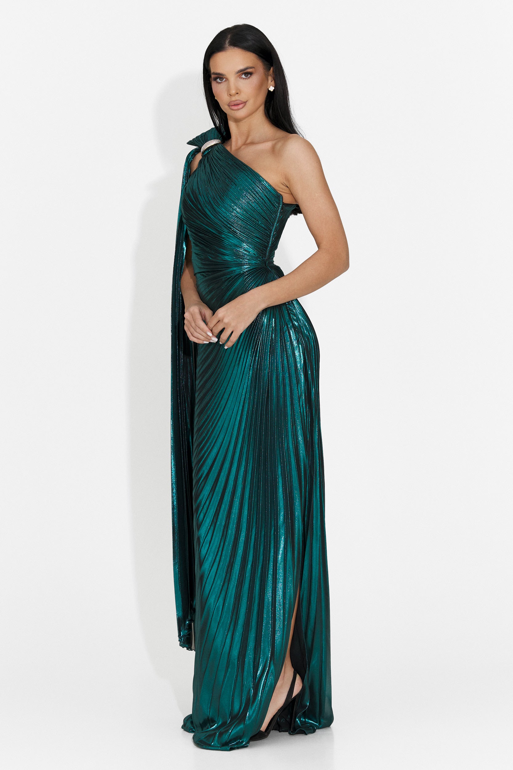 Rochie dama lunga turcoaz Rabiela Bogas