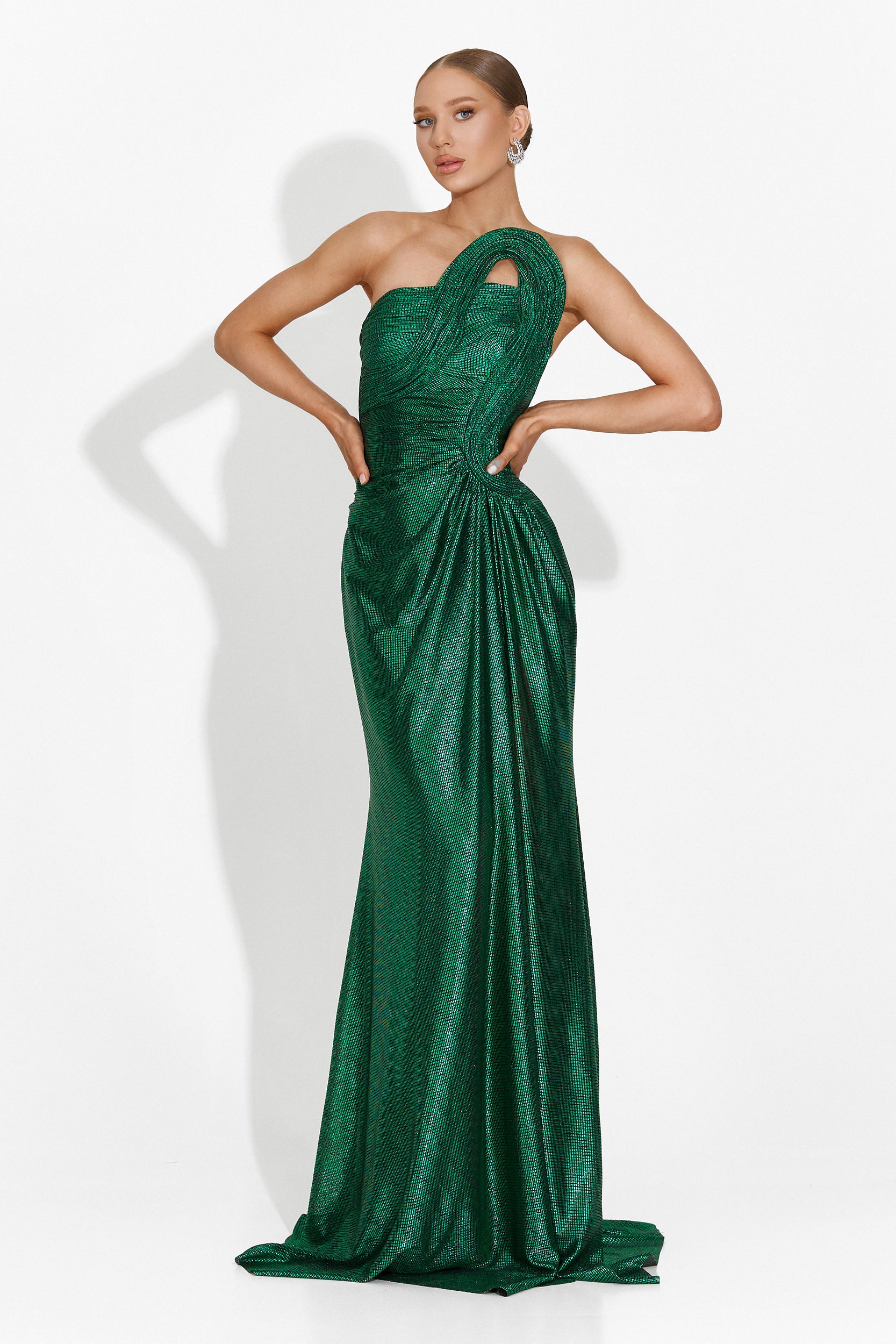 Almata Bogas Long Green Dress for Women