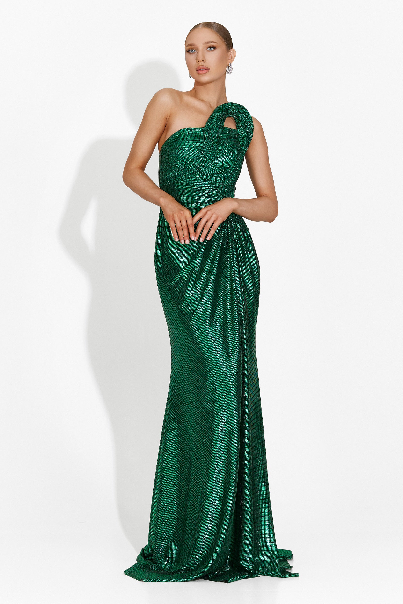 Rochie dama lunga verde Almata Bogas