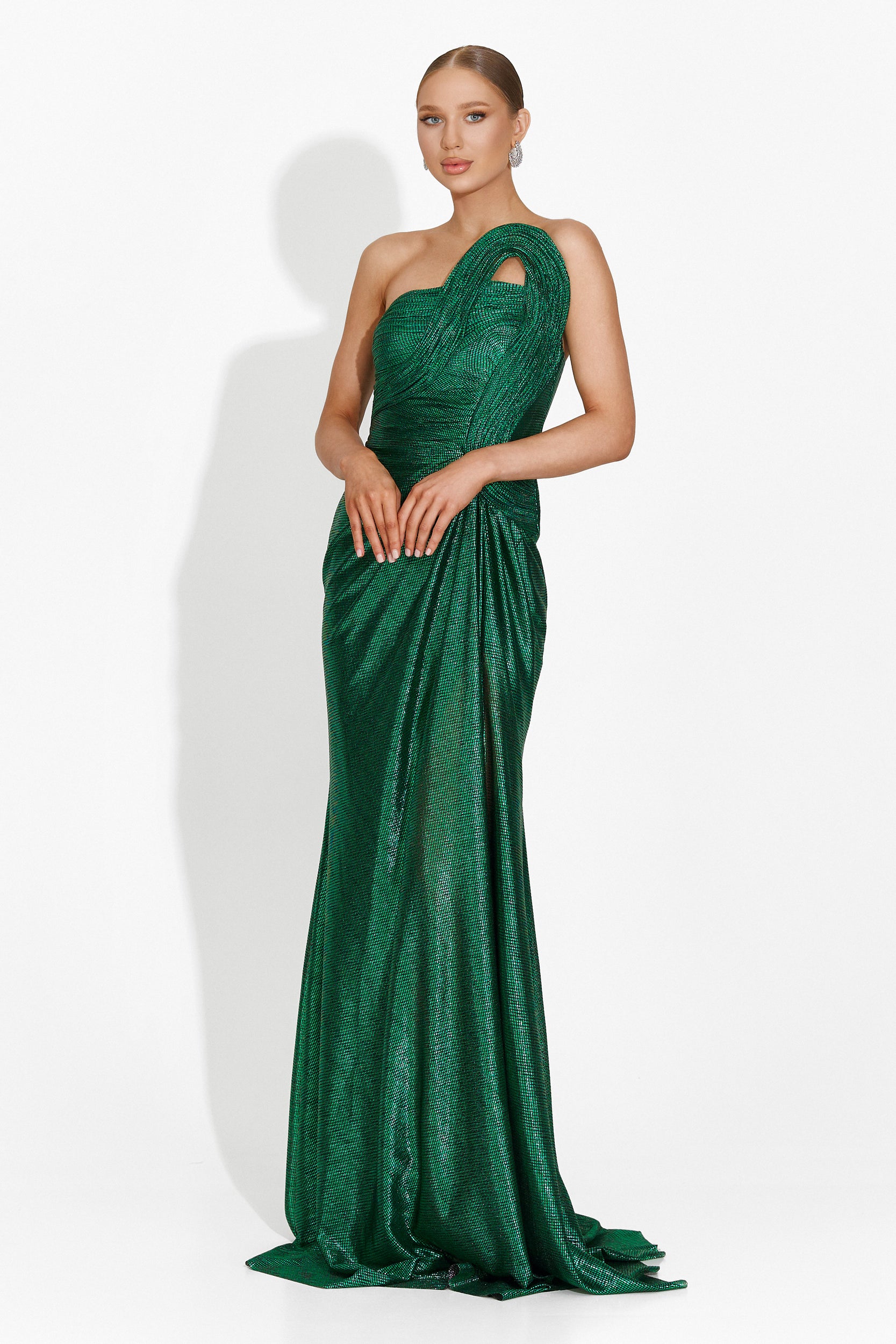 Rochie dama lunga verde Almata Bogas