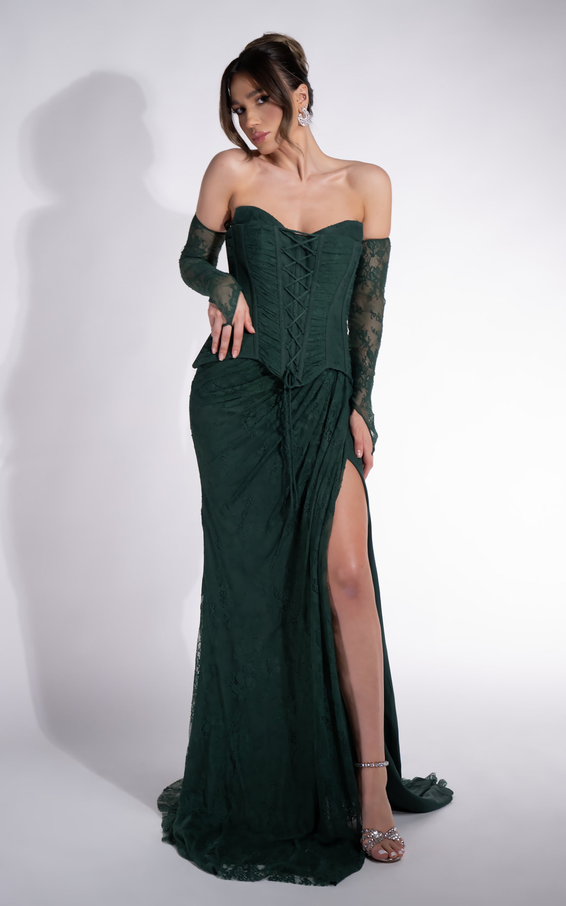Rochie dama lunga verde Frezya Bogas