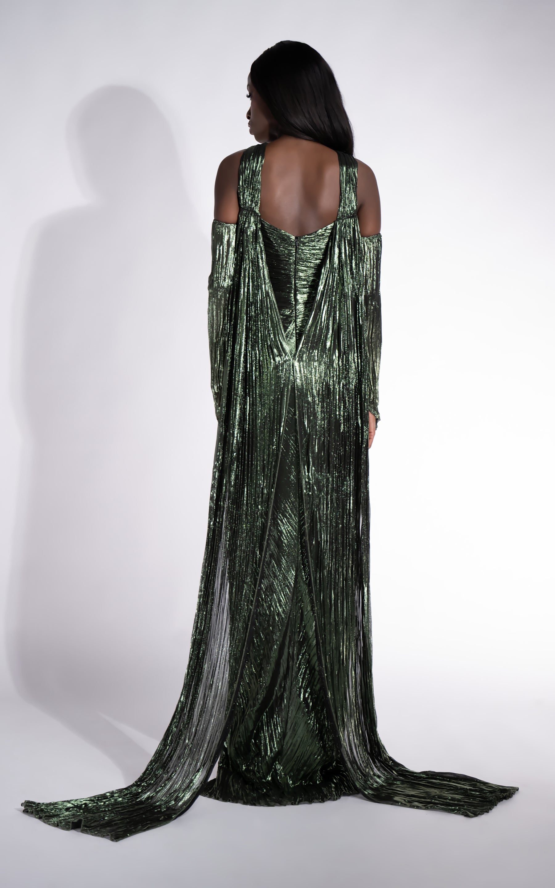 Rochie dama lunga verde Karlyana Bogas