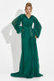 Rochie dama lunga verde Linares Bogas