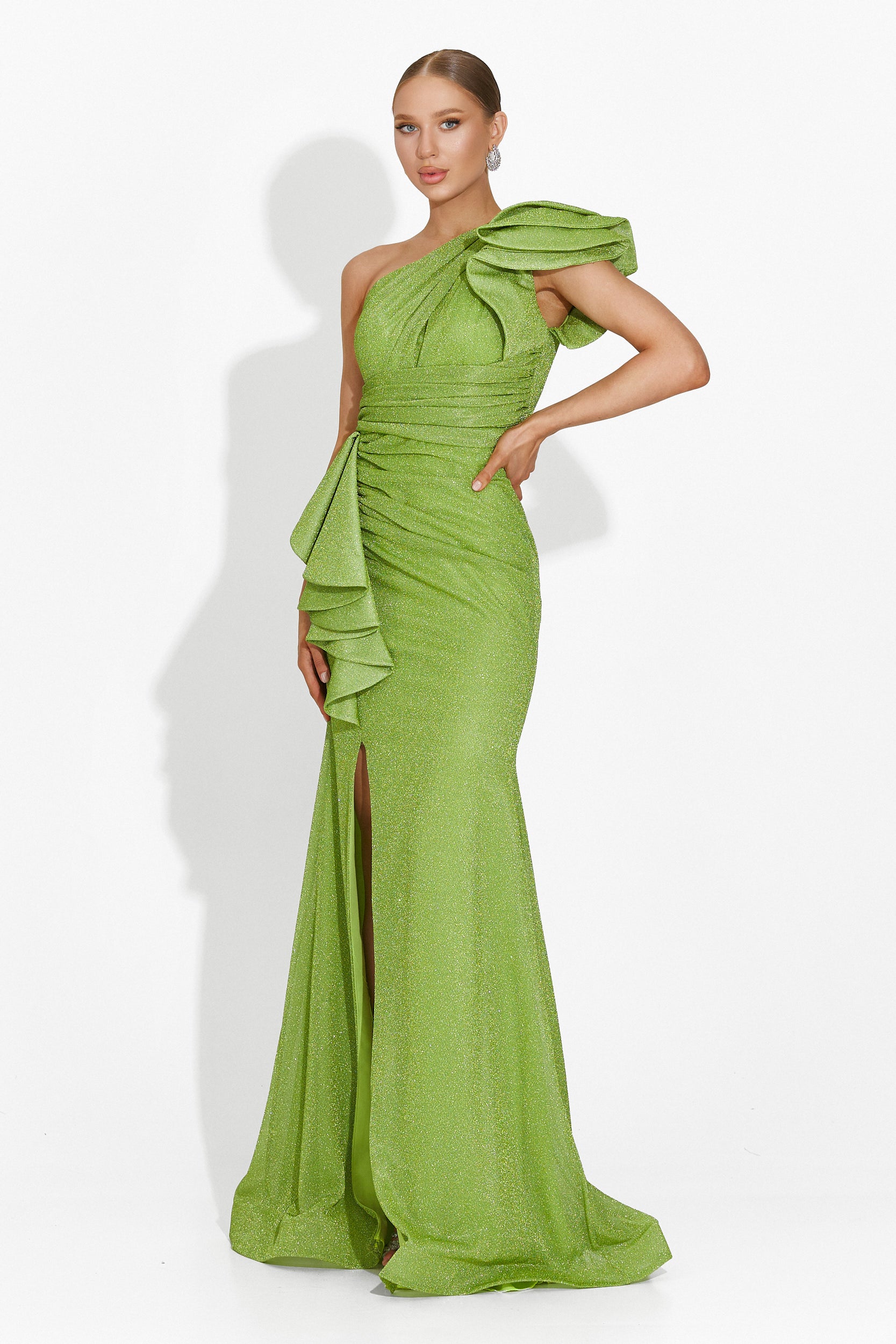 Maryjane Bogas Long Green Ladies Dress