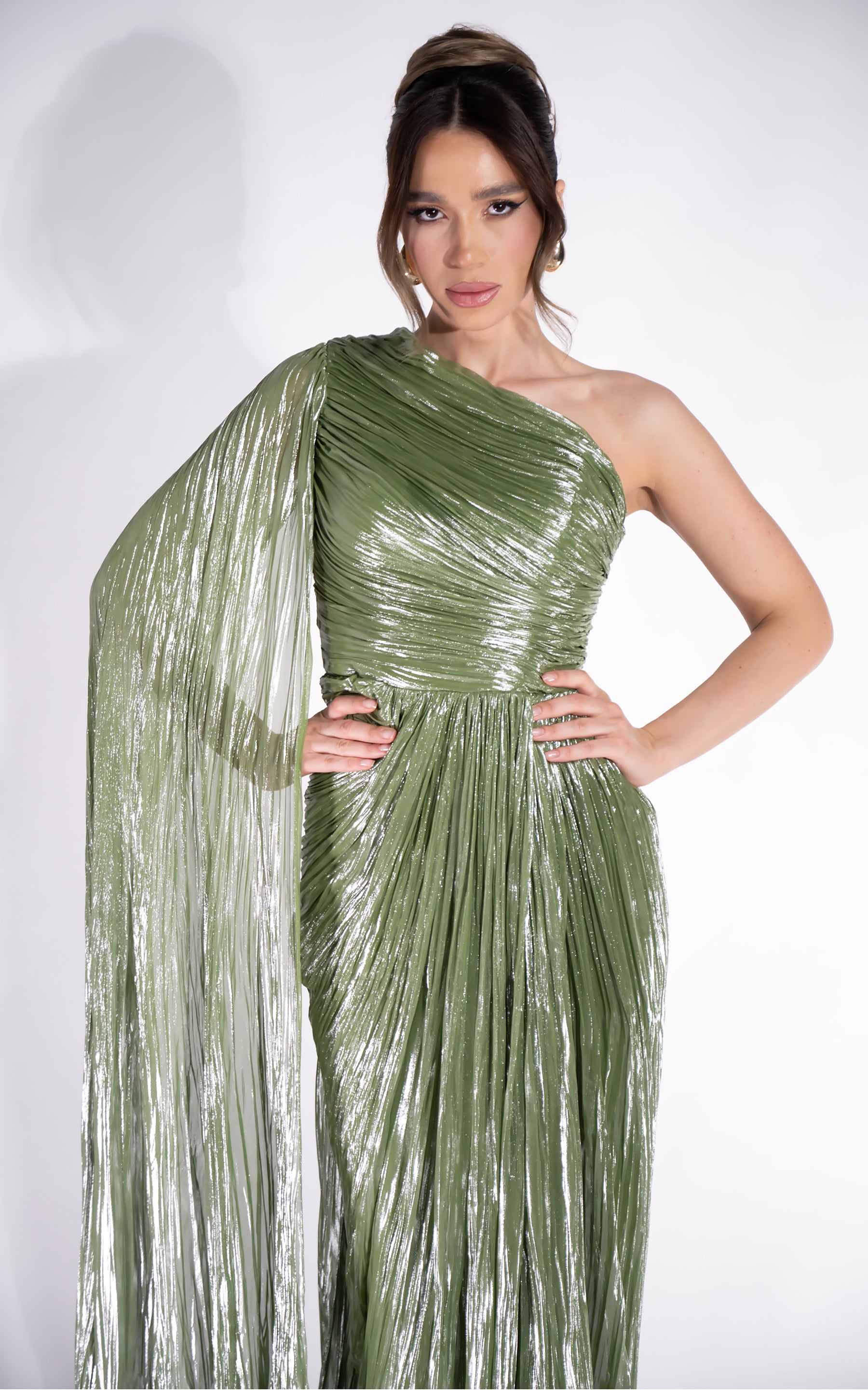 Rochie dama lunga verde Nabuka Bogas