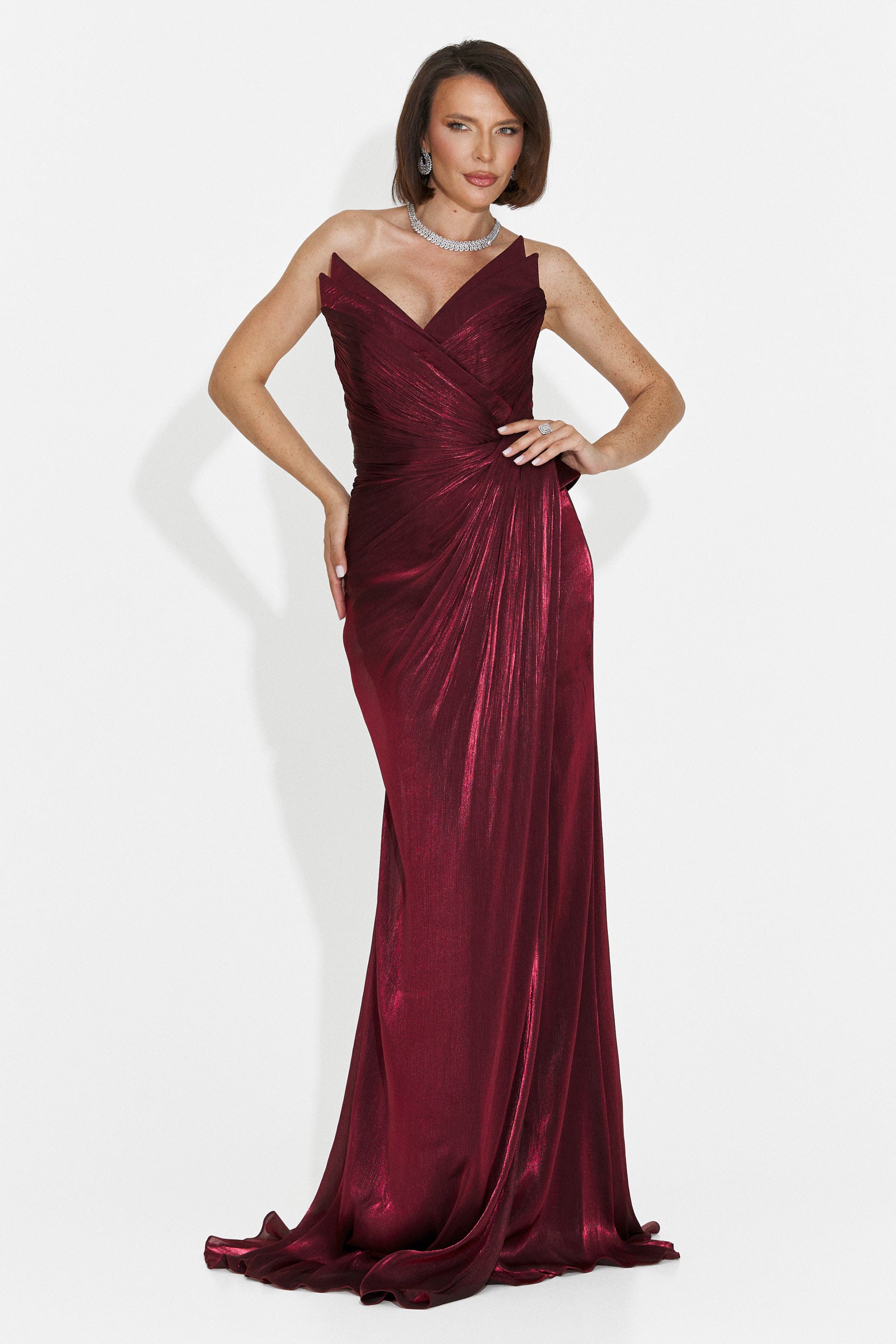 Rochie dama lunga visinie Tilda Bogas