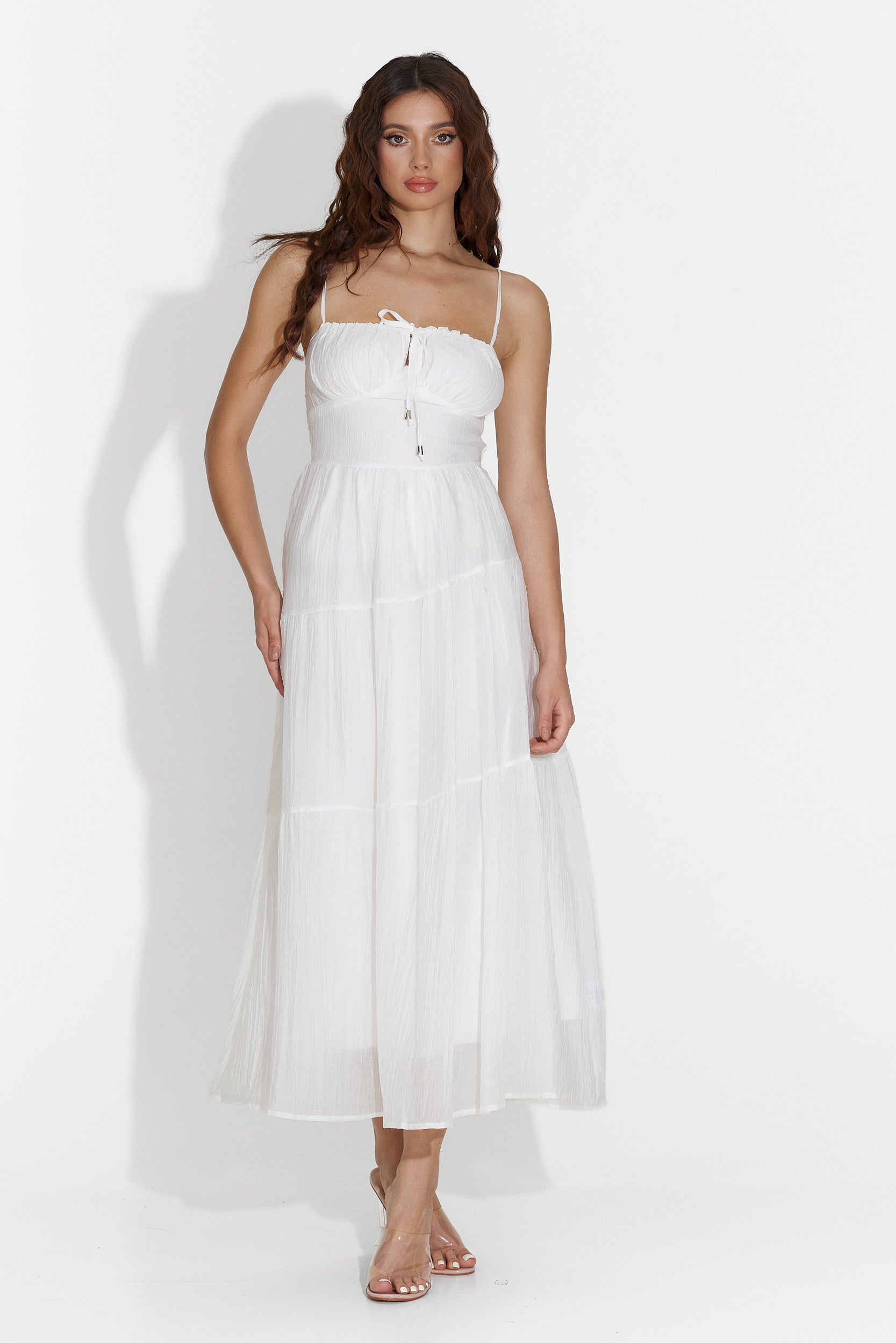 Rochie dama medie alba Faster Bogas