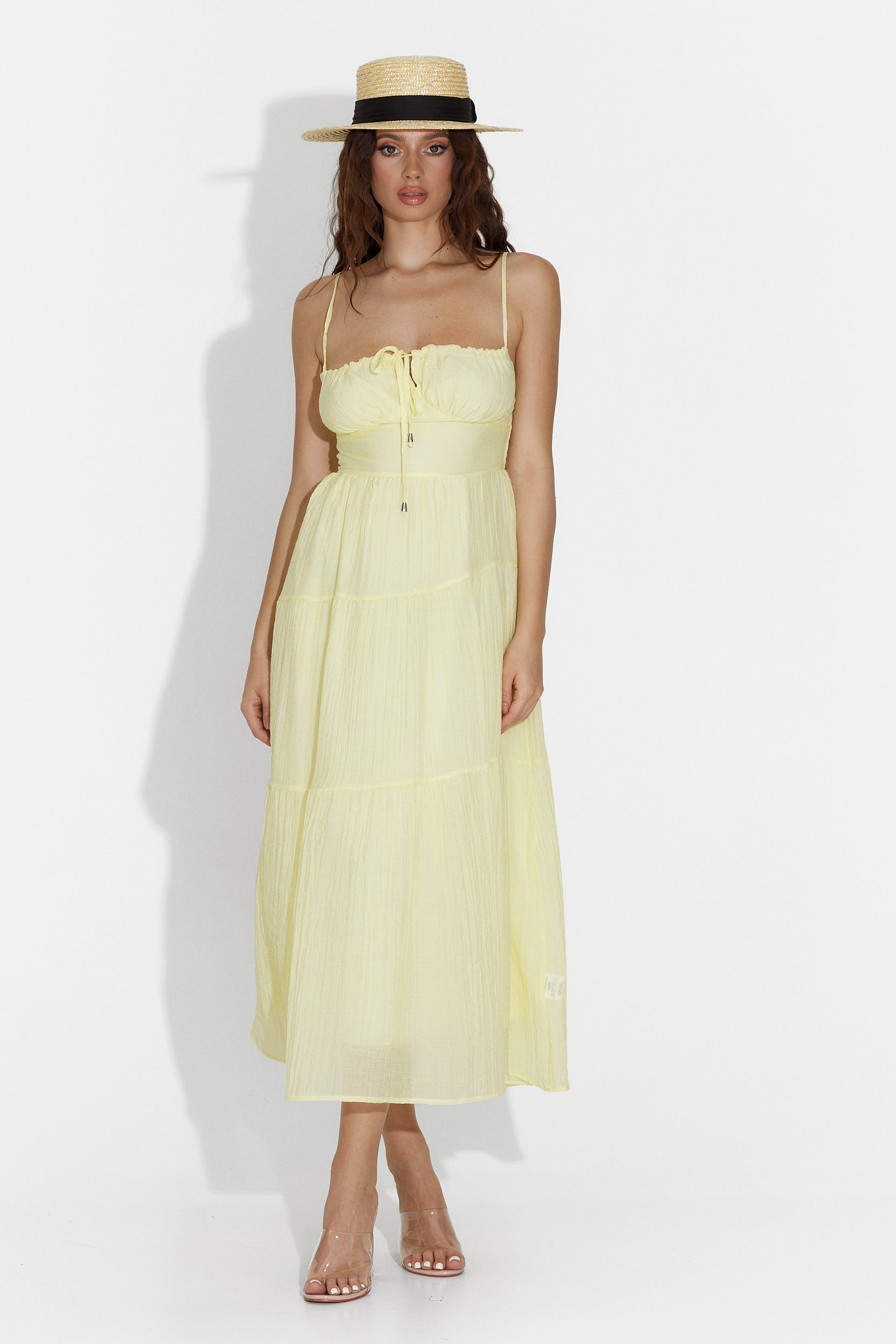 Rochie dama medie galbena Faster Bogas