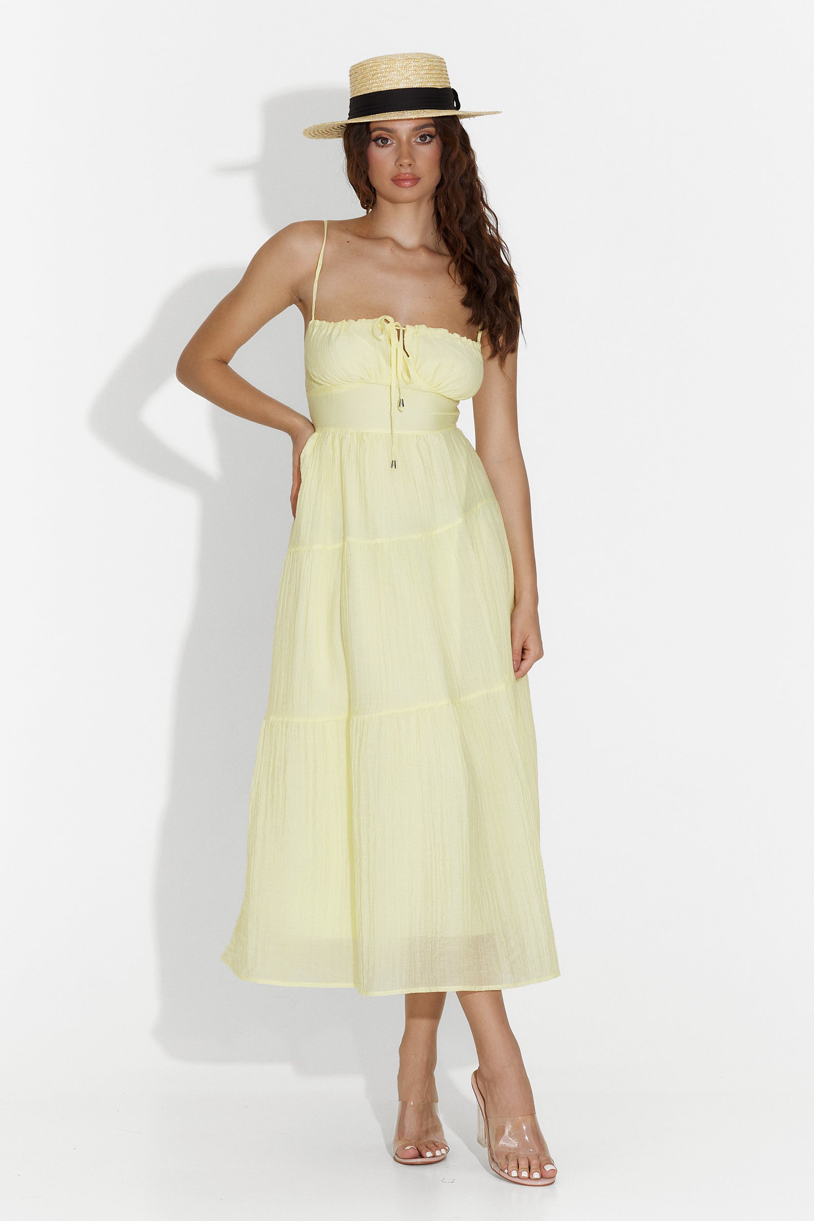 Rochie dama medie galbena Faster Bogas