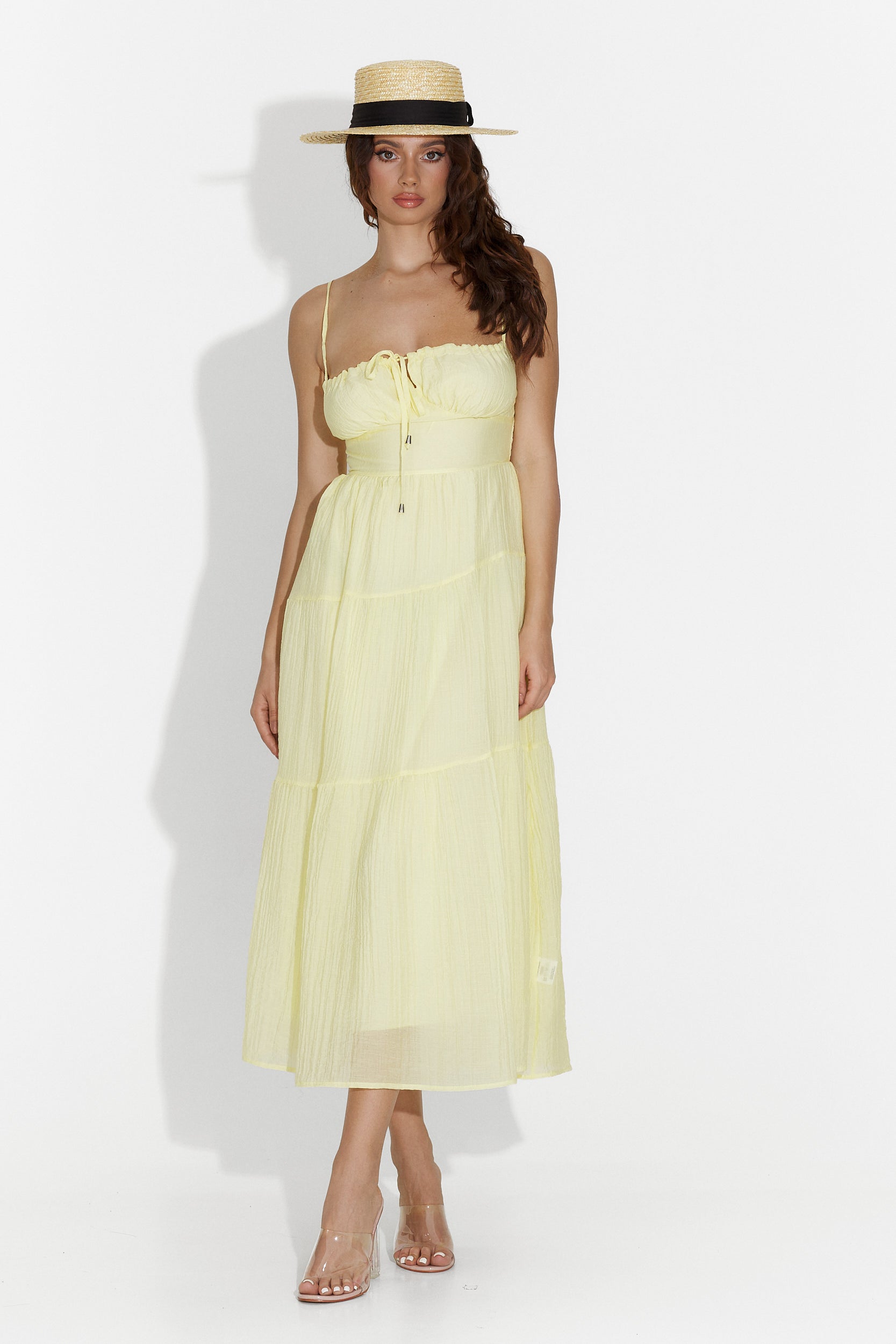 Rochie dama medie galbena Faster Bogas