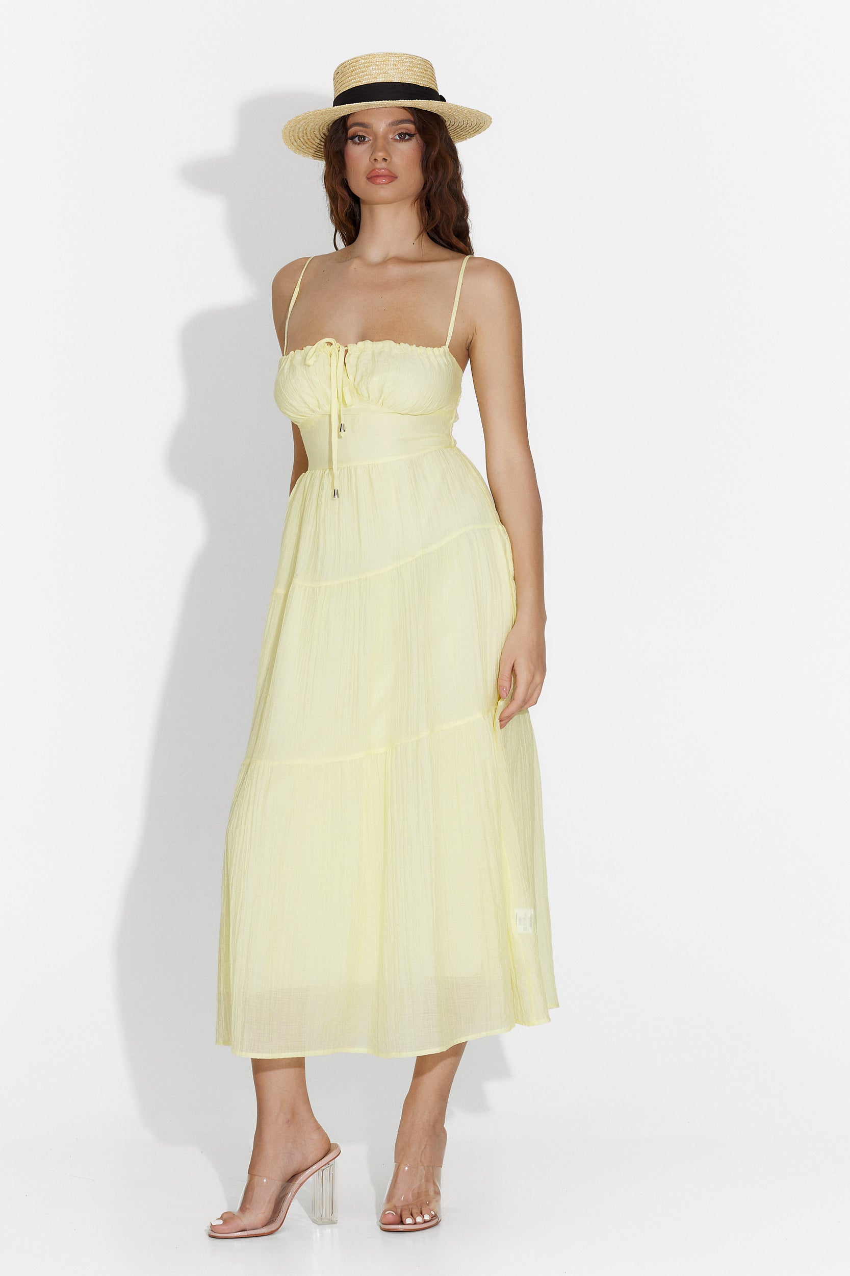 Rochie dama medie galbena Faster Bogas