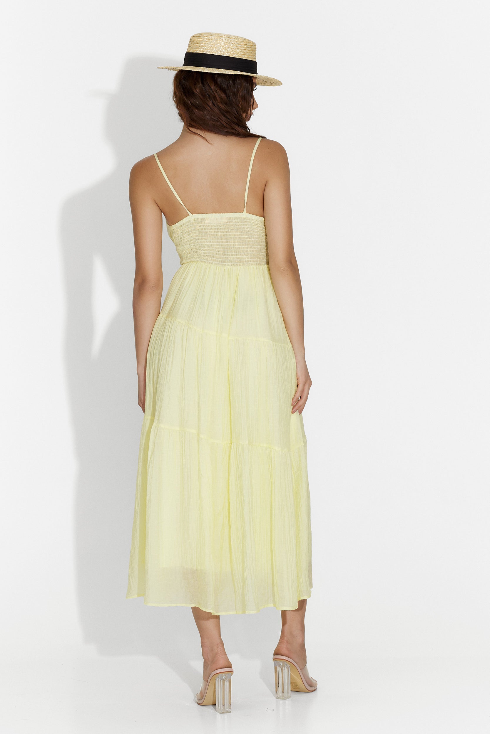 Rochie dama medie galbena Faster Bogas