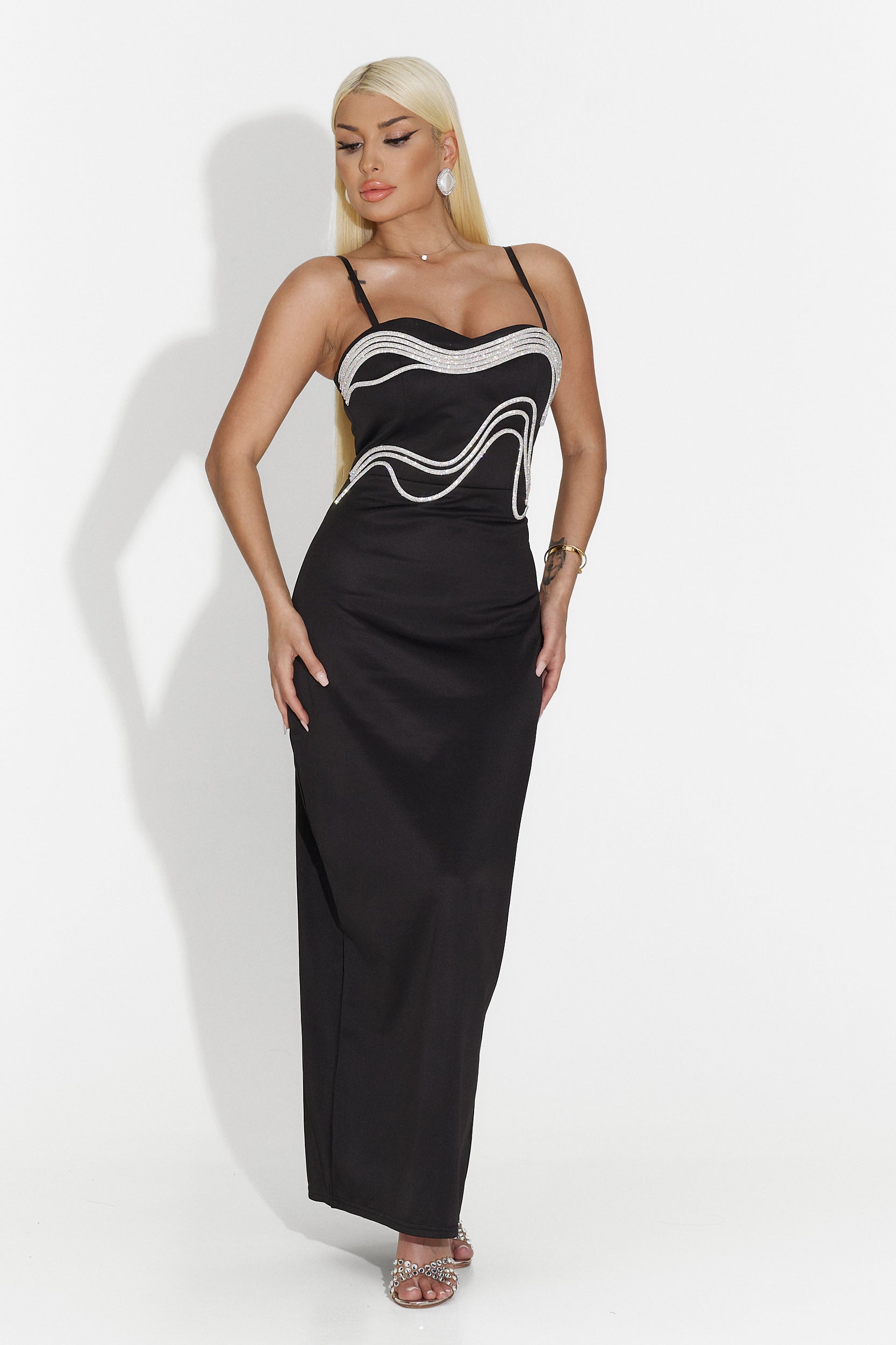 Rochie dama medie neagra Regale Bogas
