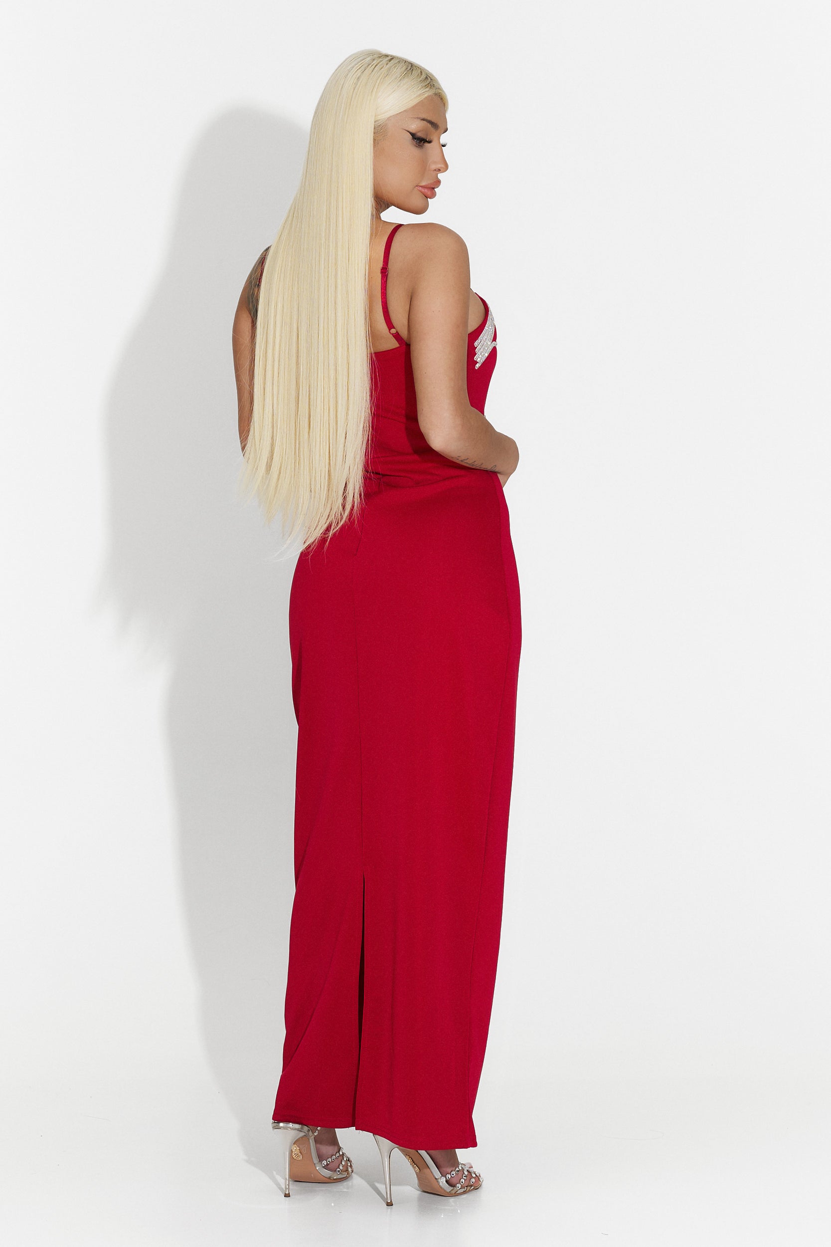 Rochie dama medie rosie Regale Bogas