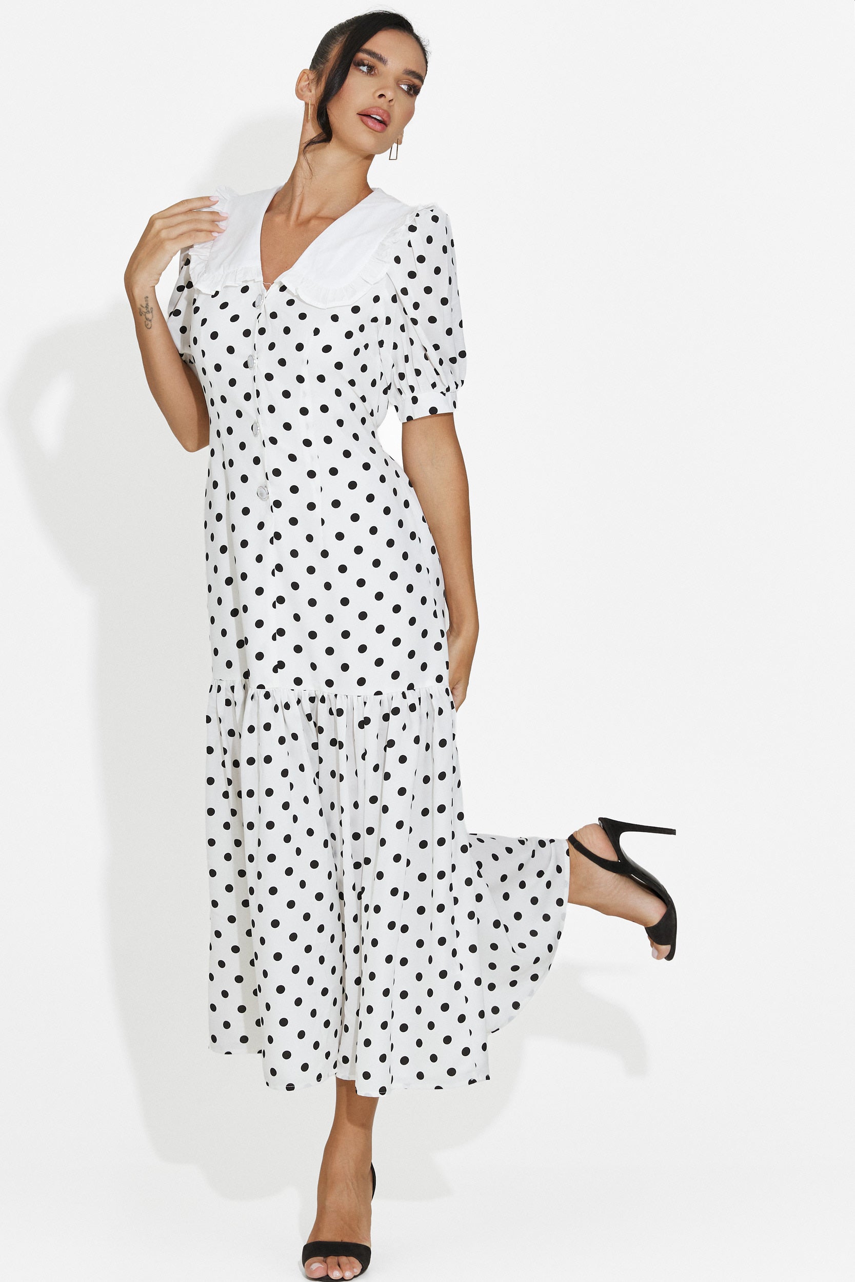 Rochie dama midi alba Anita Bogas