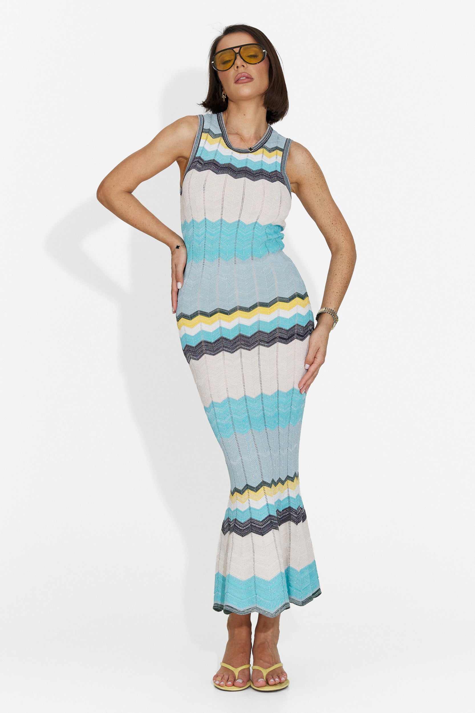 Rochie dama midi bleu Karemy Bogas