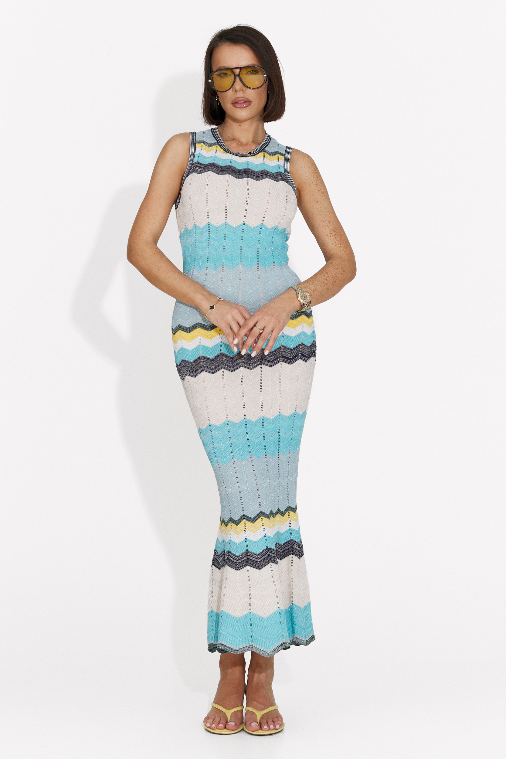 Rochie dama midi bleu Karemy Bogas