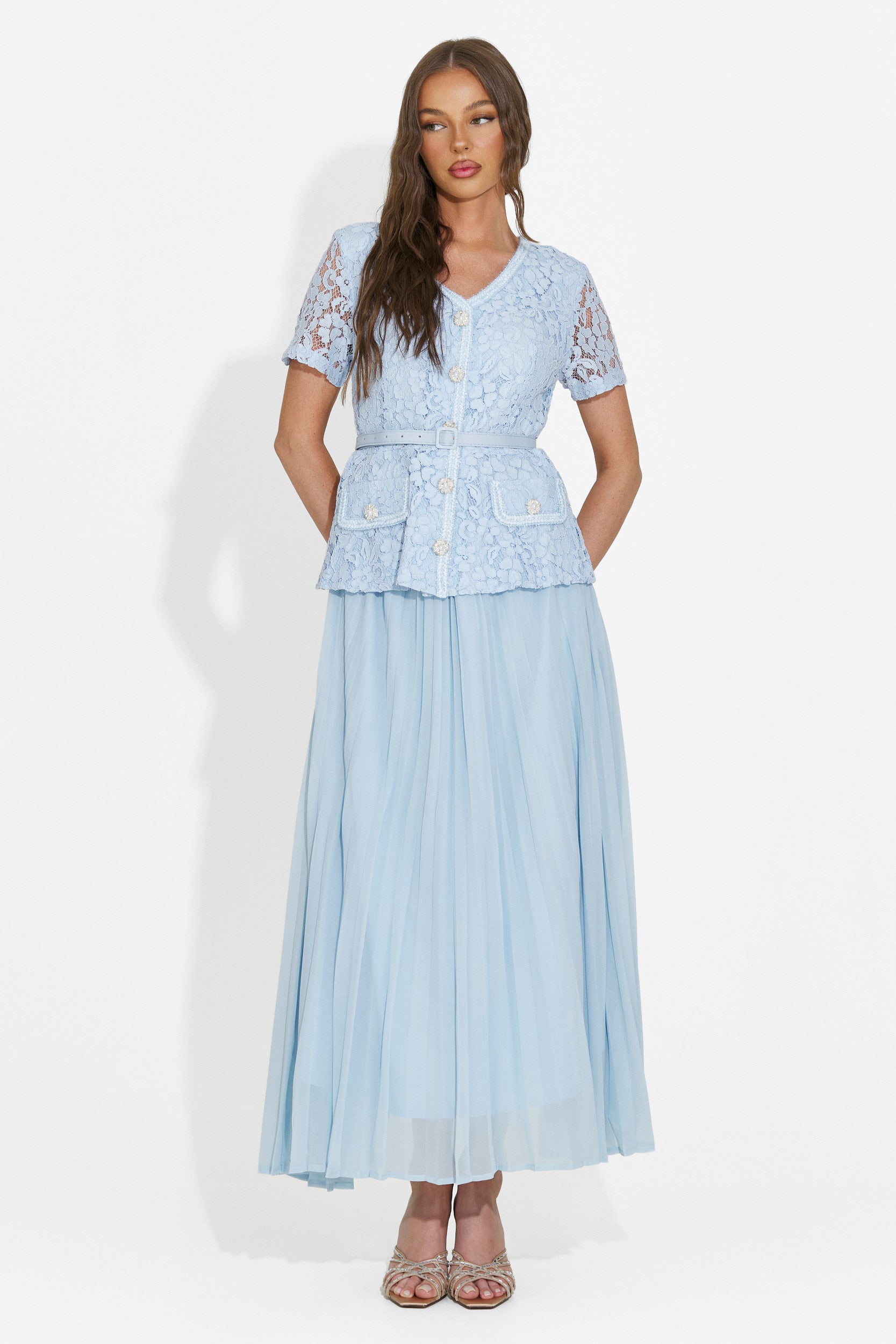 Rochie dama midi bleu Silviarosa Bogas
