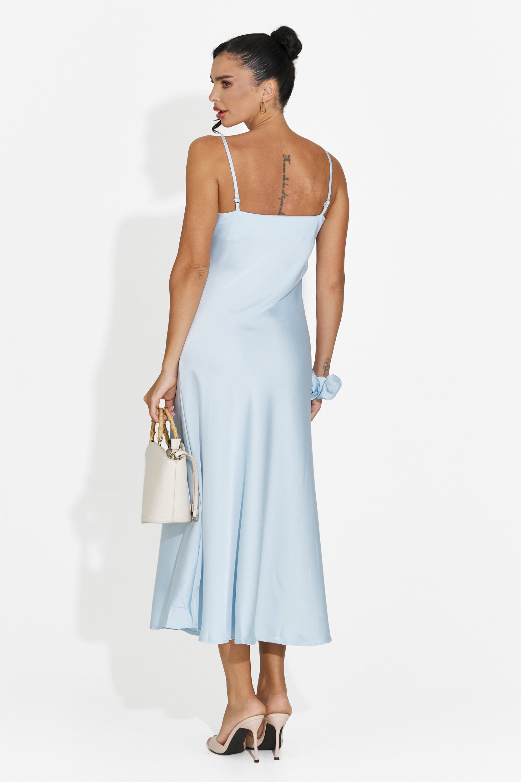 Rochie dama midi bleu Zimia Bogas