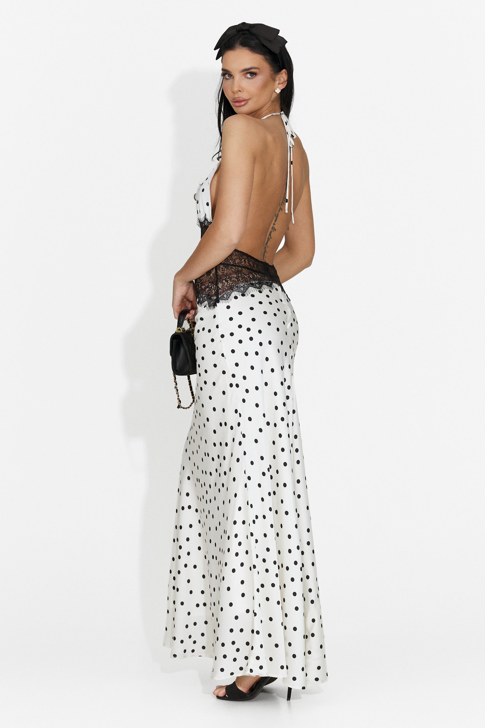 Rochie dama midi crem Eligia Bogas