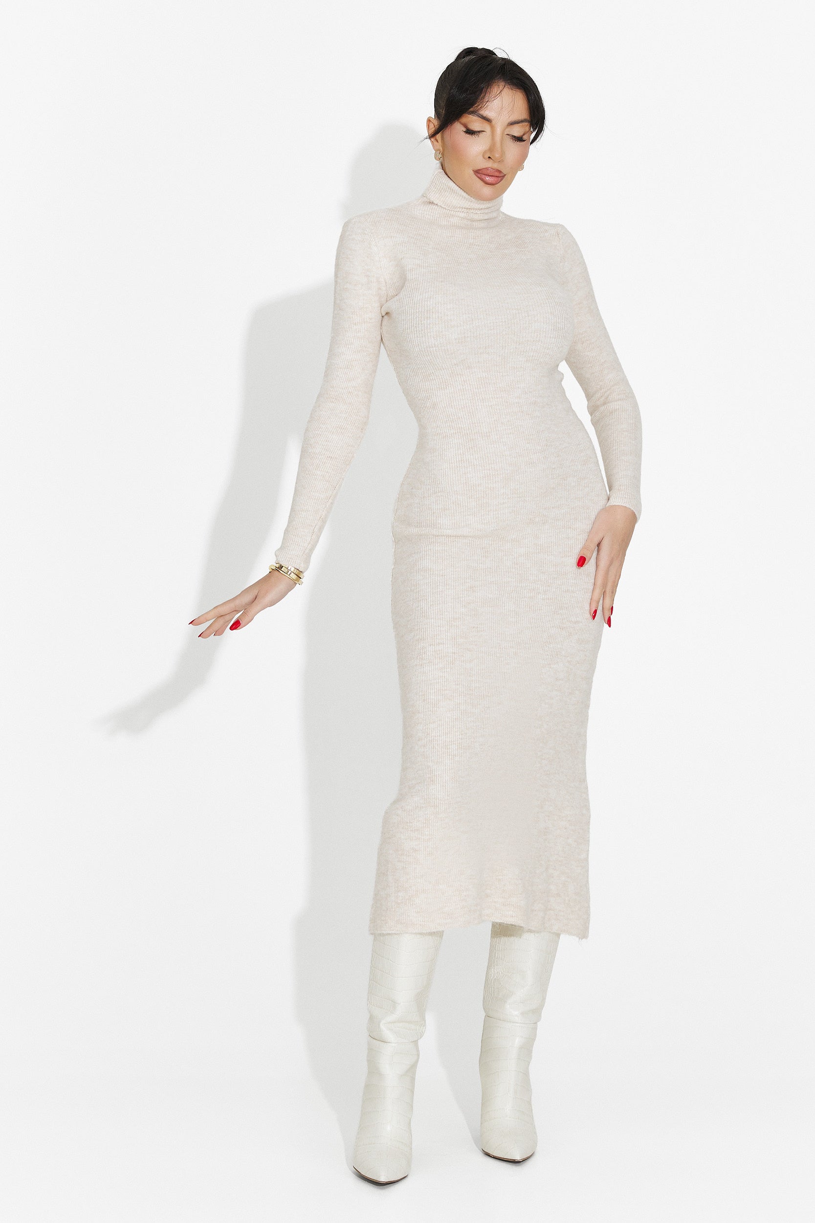 Women's midi dress cream Patrisia Bogas