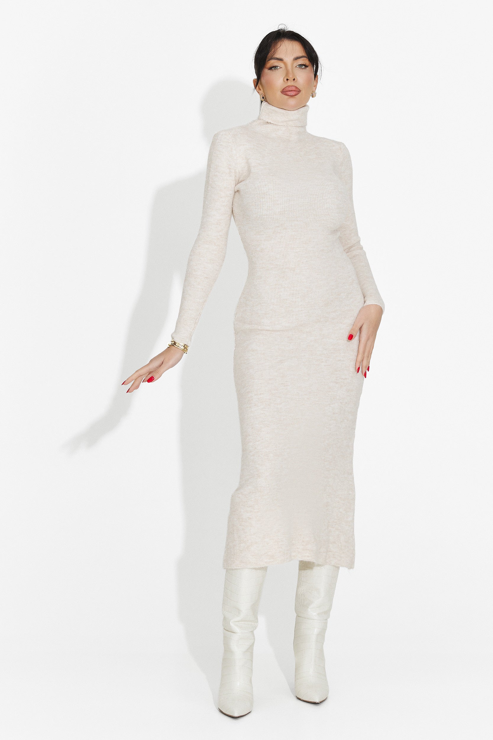 Women's midi dress cream Patrisia Bogas