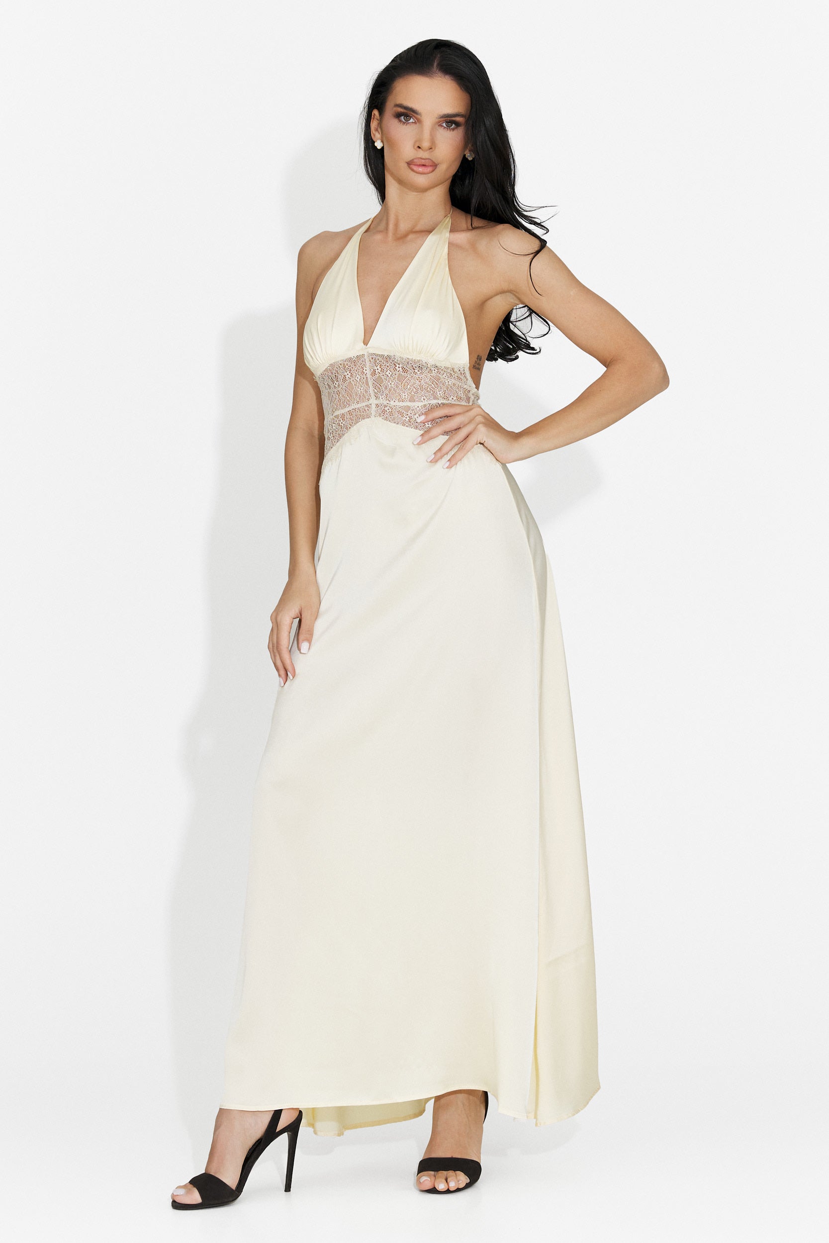 Rochie dama midi galbena Otivera Bogas