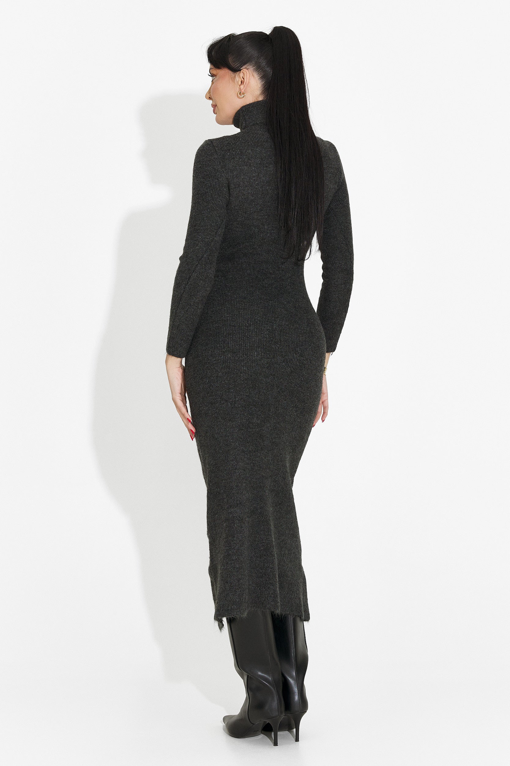 Women's Grey Midi Dress Patrisia Bogas