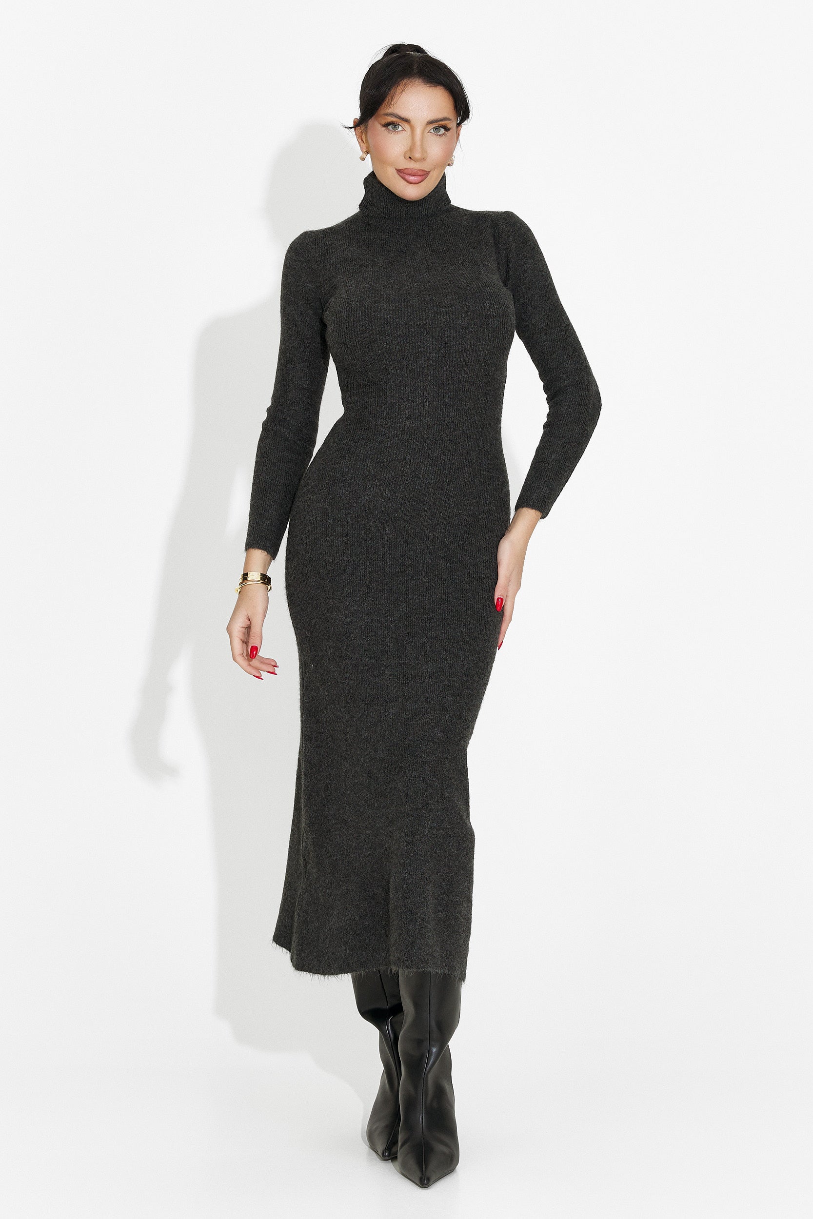 Women's Grey Midi Dress Patrisia Bogas