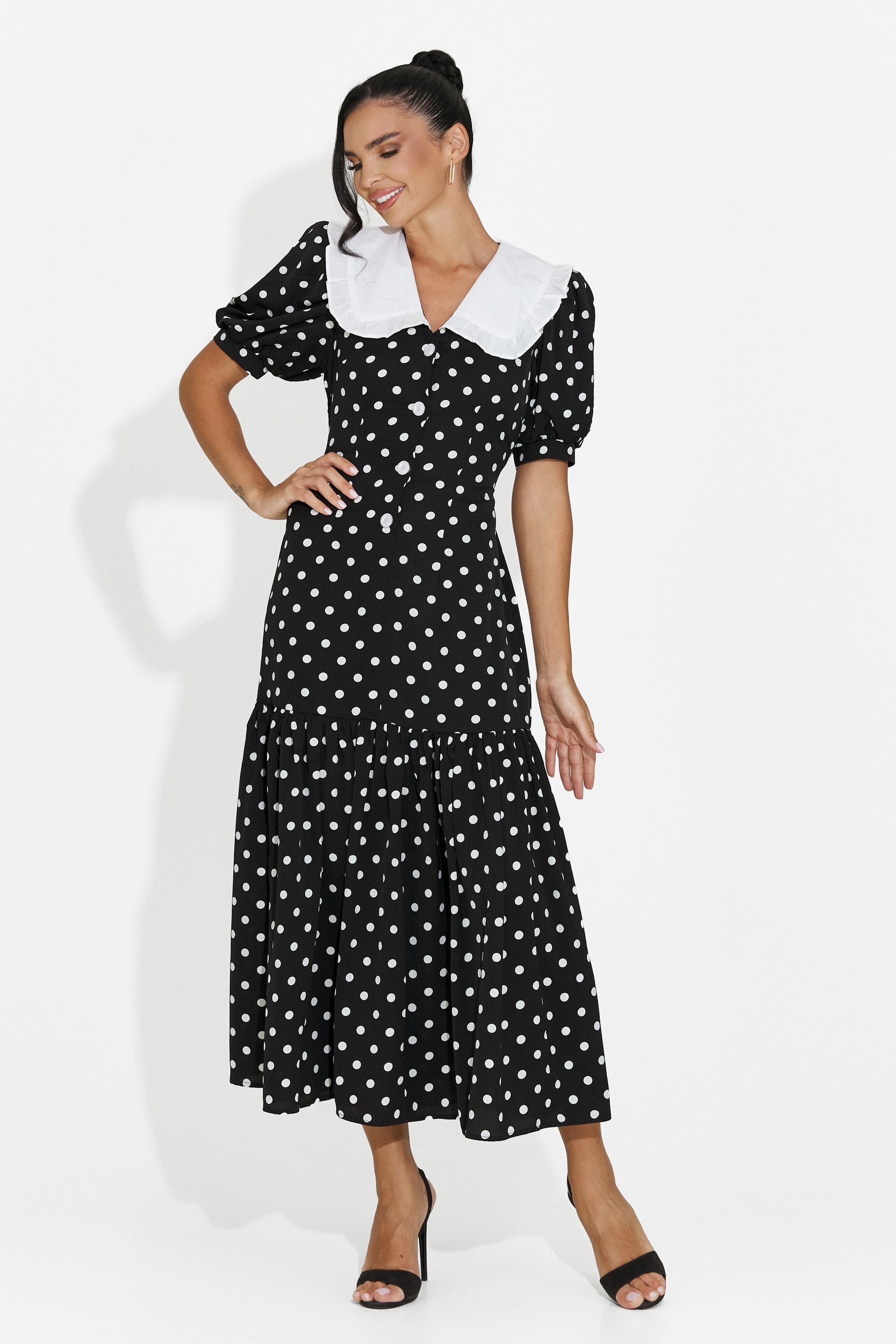 Rochie dama midi neagra Anita Bogas