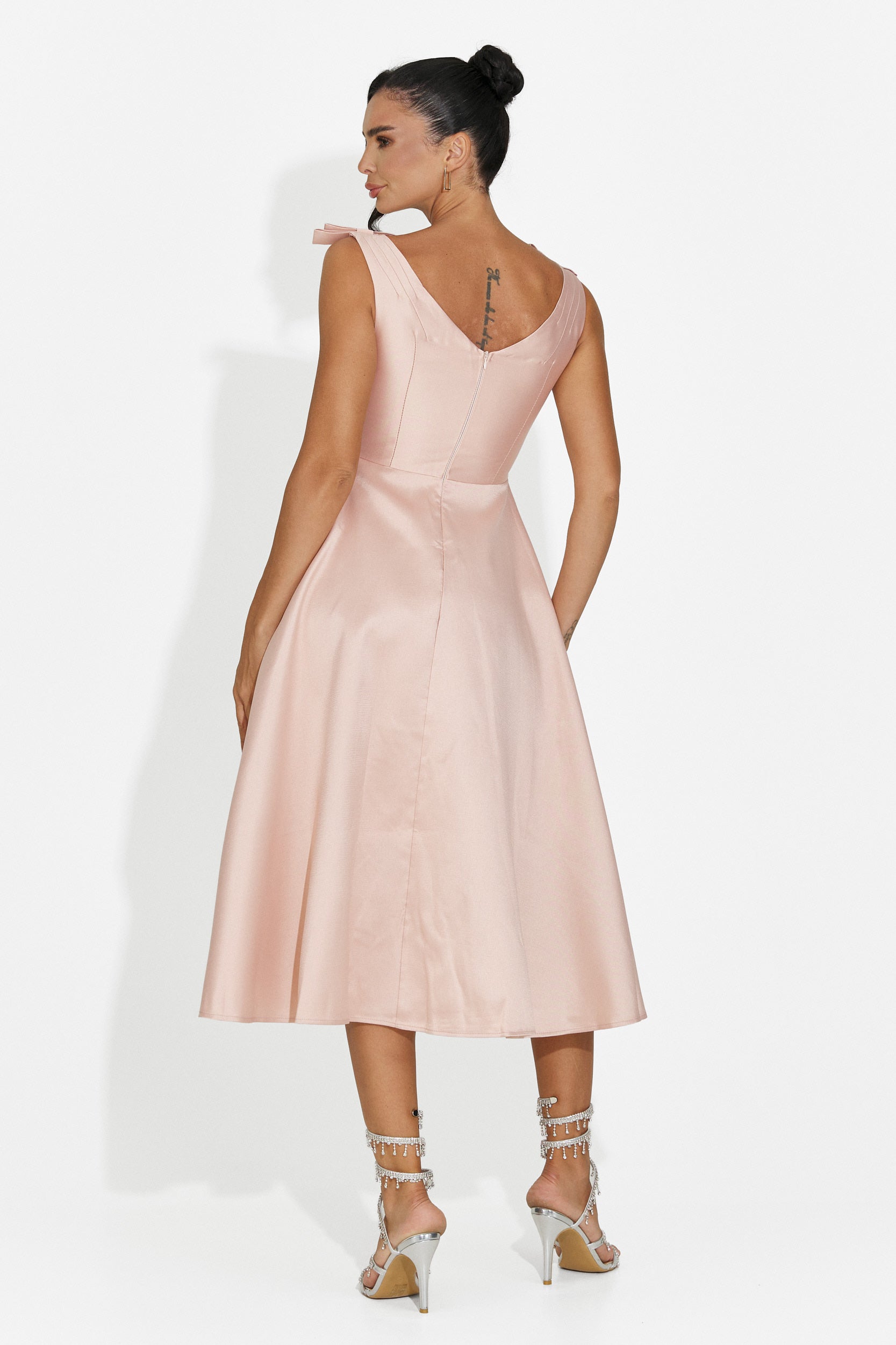 Rochie dama midi roz Ayanda Bogas