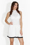 Rochie dama scurta alba Dremida Bogas