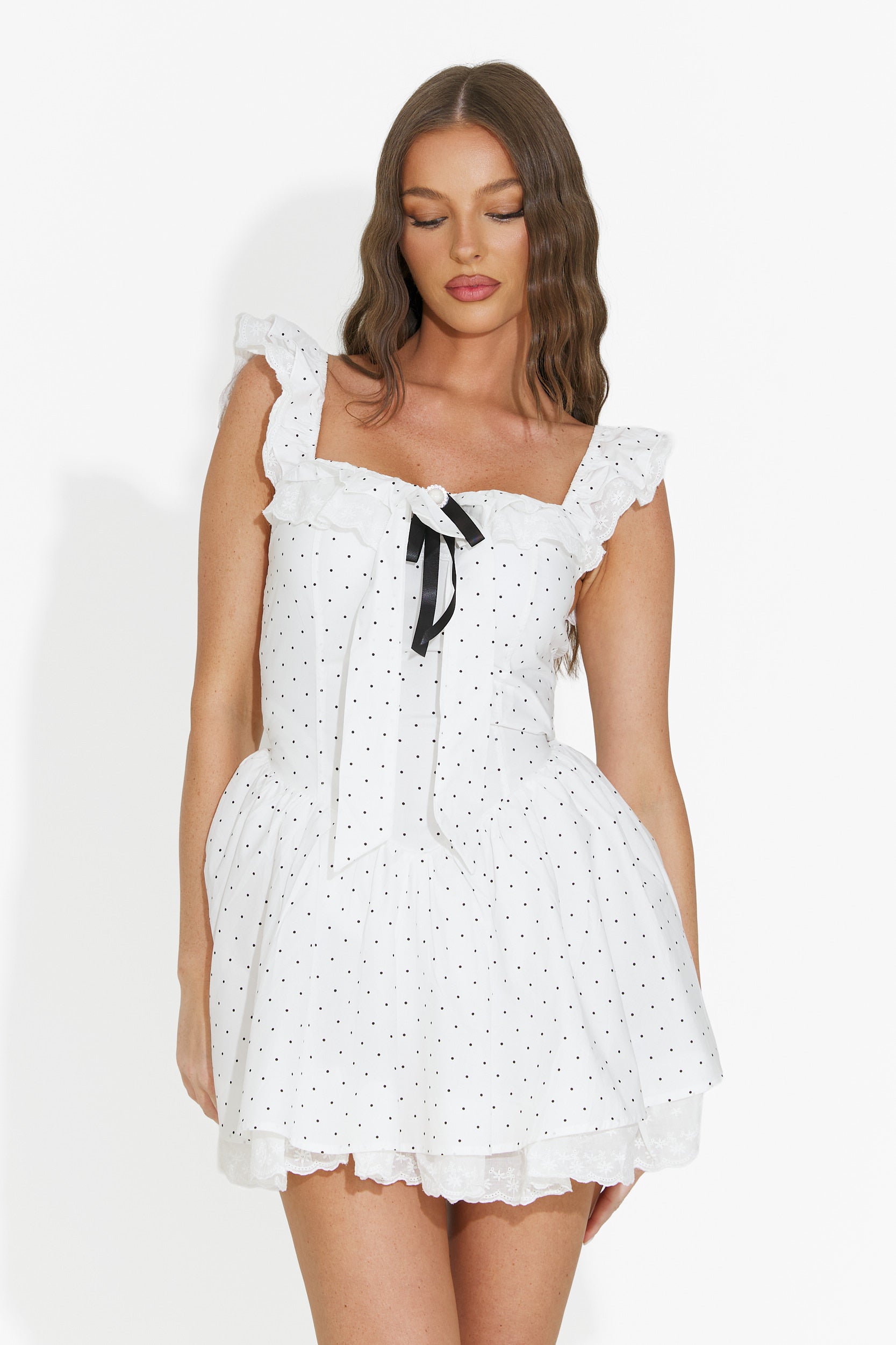 Rochie dama scurta alba Inimia Bogas