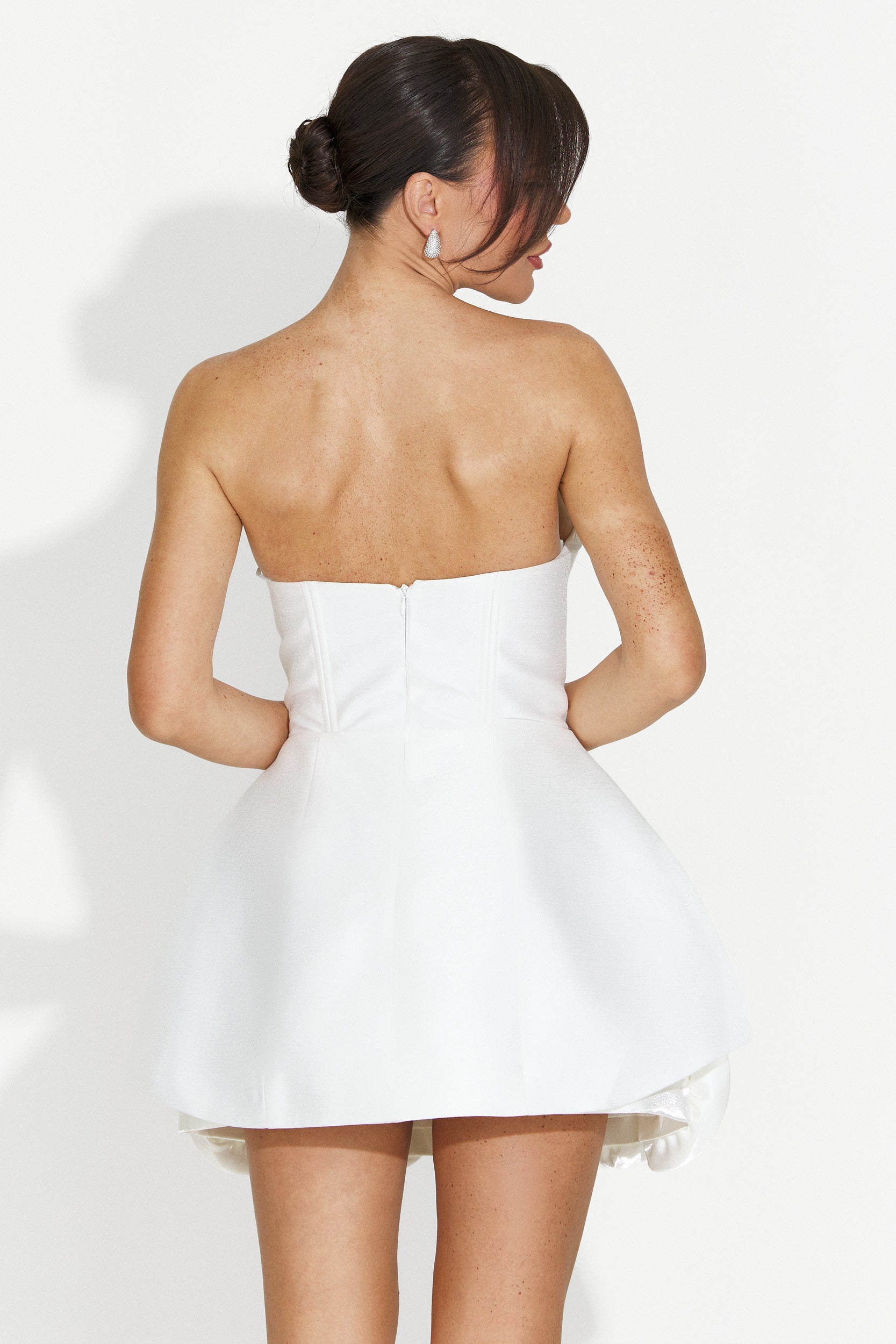 Rochie dama scurta alba Metise Bogas