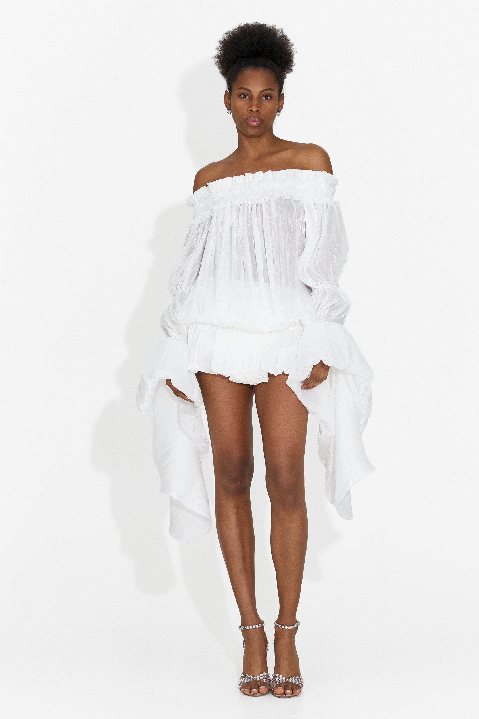 Rochie dama scurta alba Myara Bogas