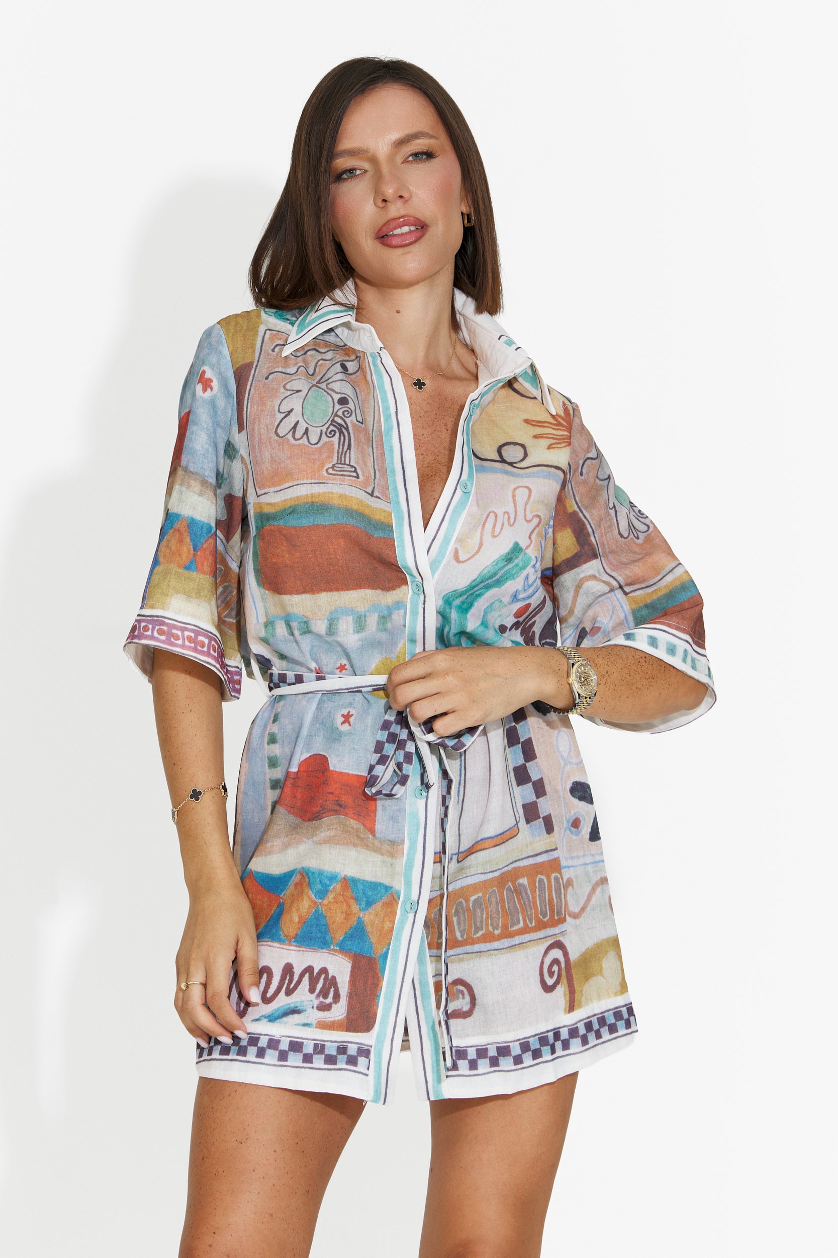 Rochie dama scurta albastra Lubiana Bogas
