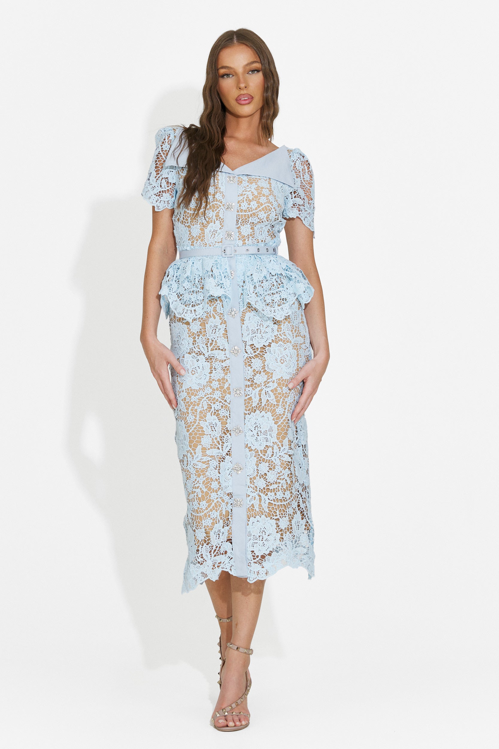 Rochie dama scurta bleu Akaria Bogas