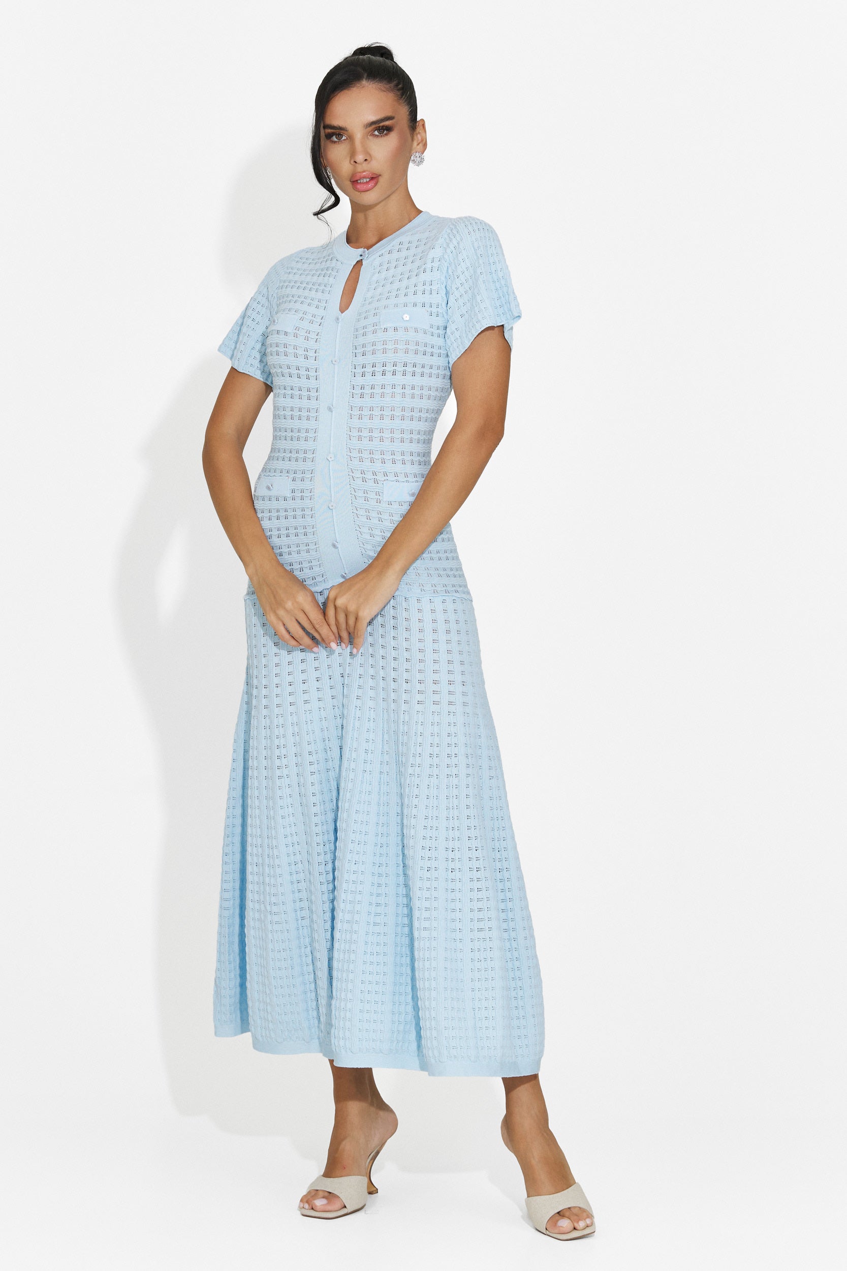 Rochie dama scurta bleu Azania Bogas