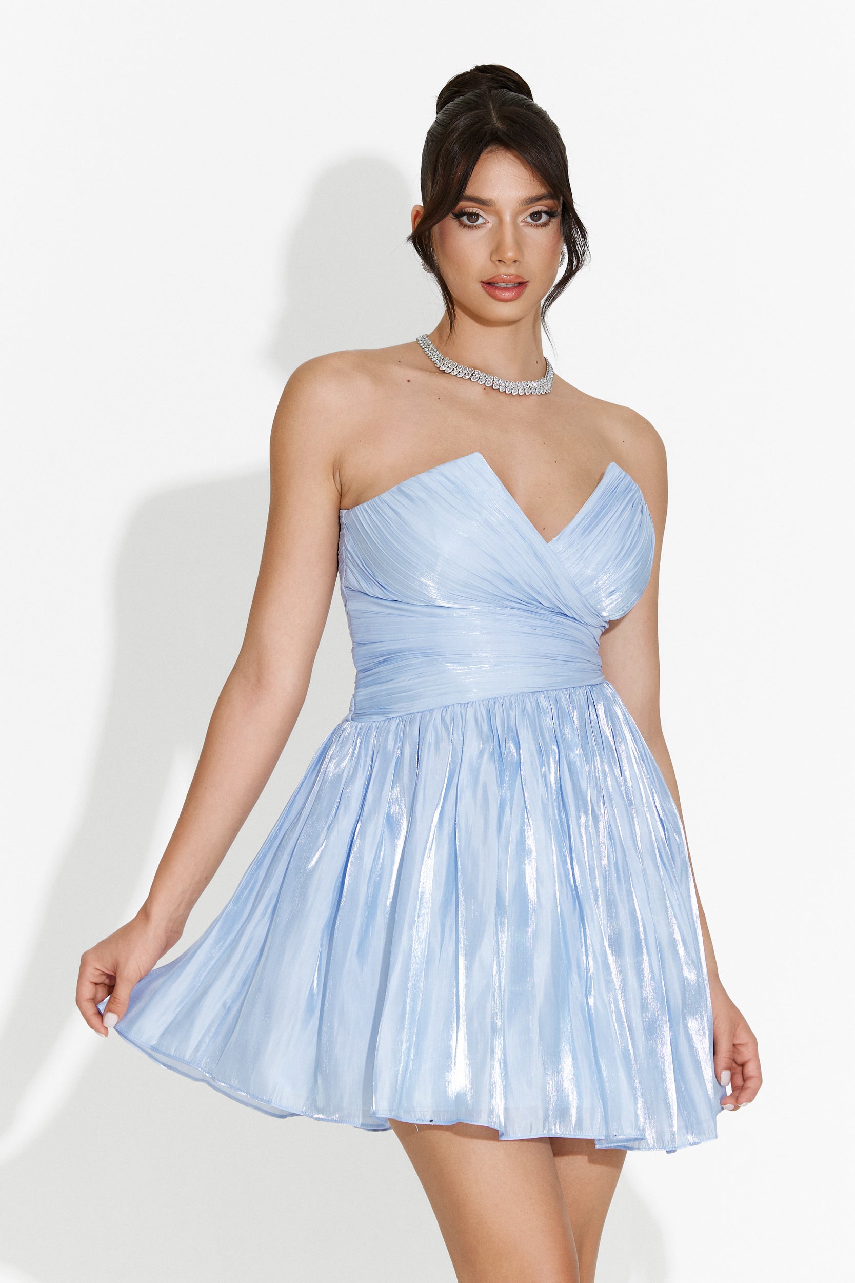 Ziora Bogas Short Blue Ladies Dress