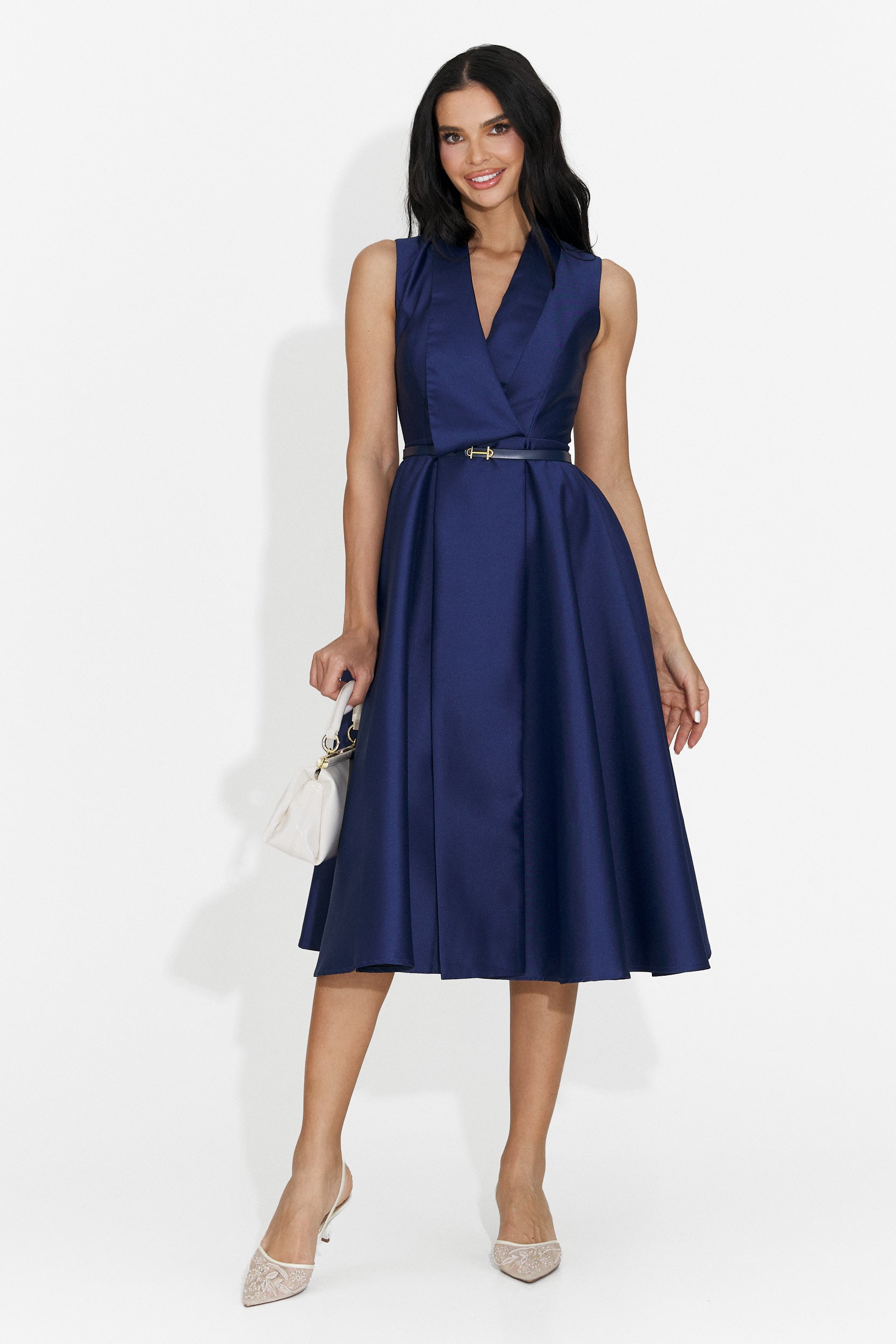 Rochie dama scurta bleumarin Kady Bogas