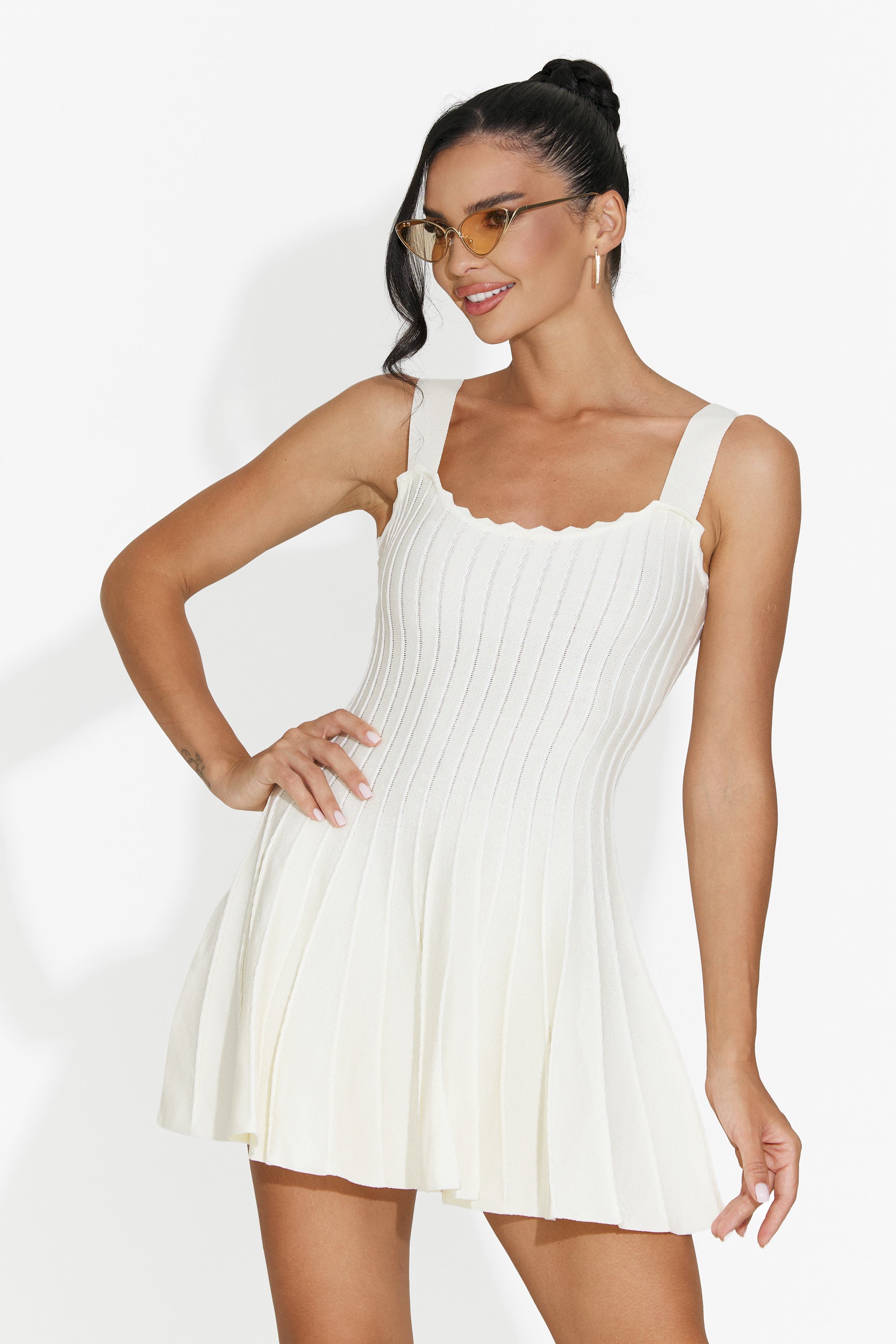 Rochie dama scurta galbena Sirinia Bogas