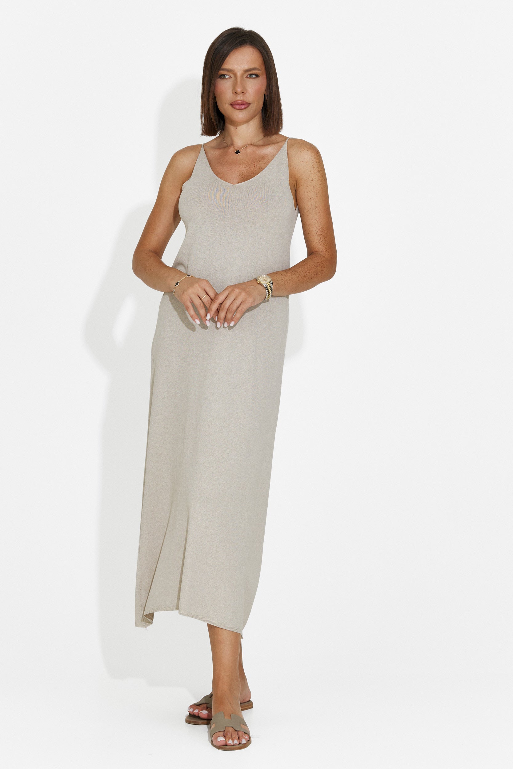 Rochie dama scurta grej Liorna Bogas