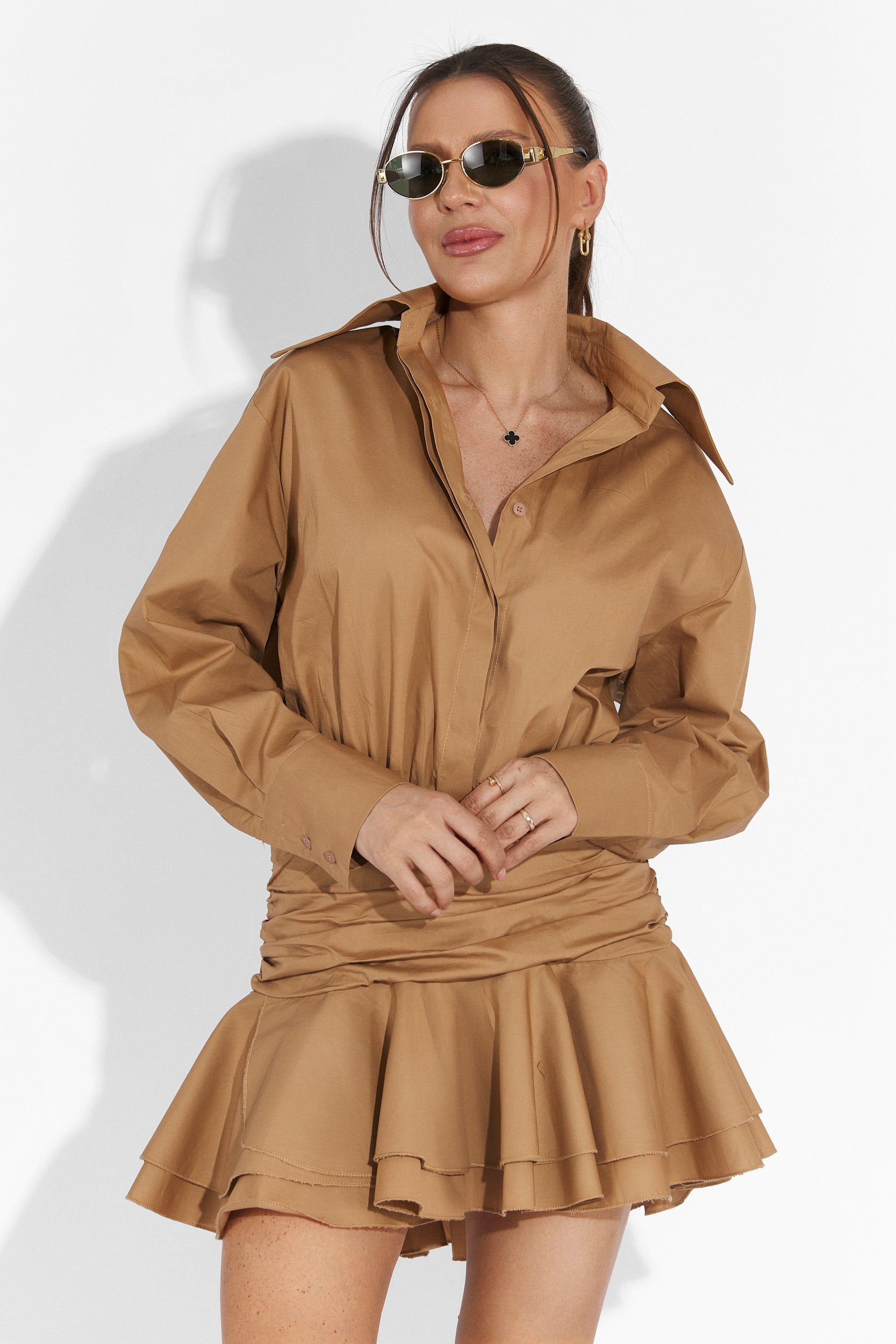 Snify Bogas Short Brown Ladies Dress