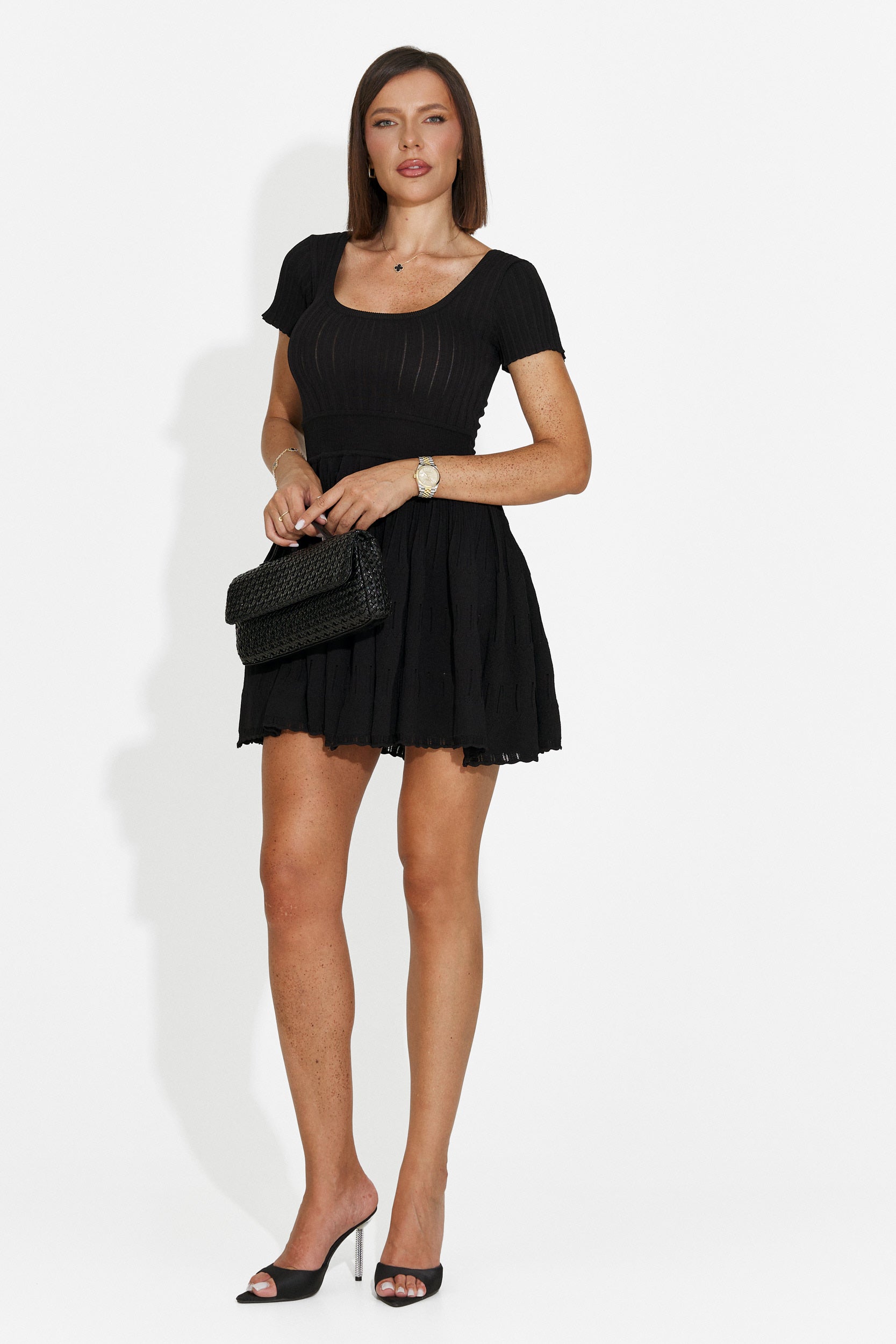 Rochie dama scurta neagra Althea Bogas