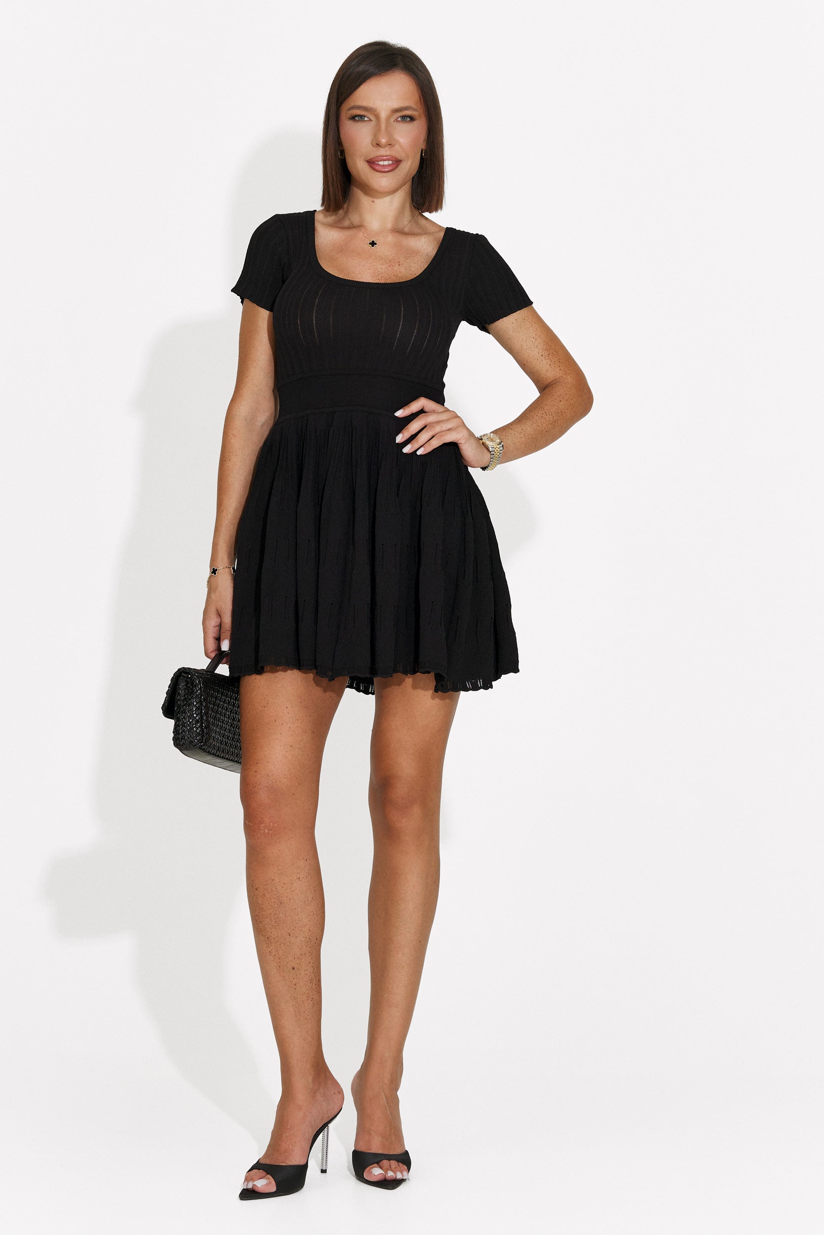 Rochie dama scurta neagra Althea Bogas