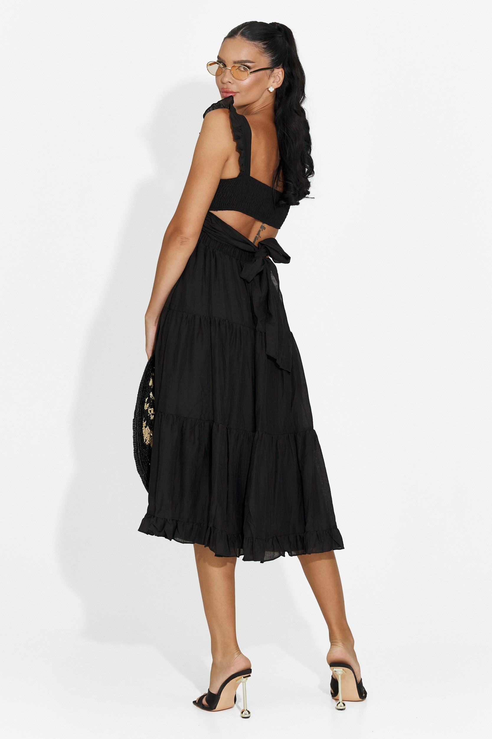 Rochie dama scurta neagra Camenia Bogas